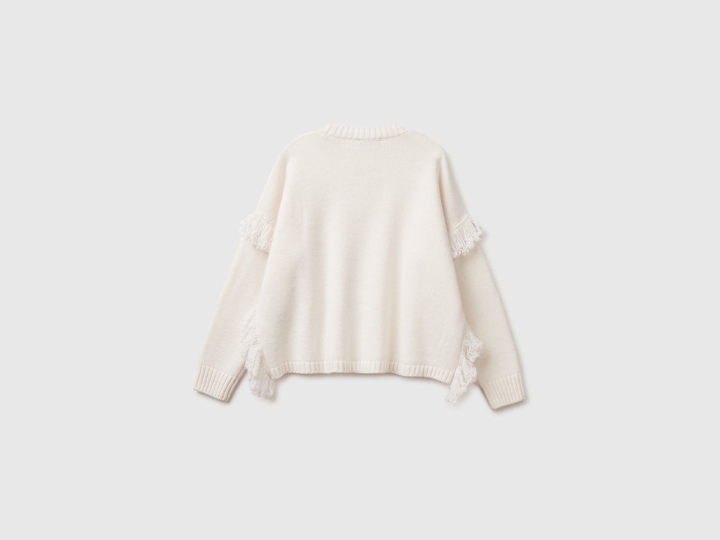 United Colors of Benetton maglione frange misto lana