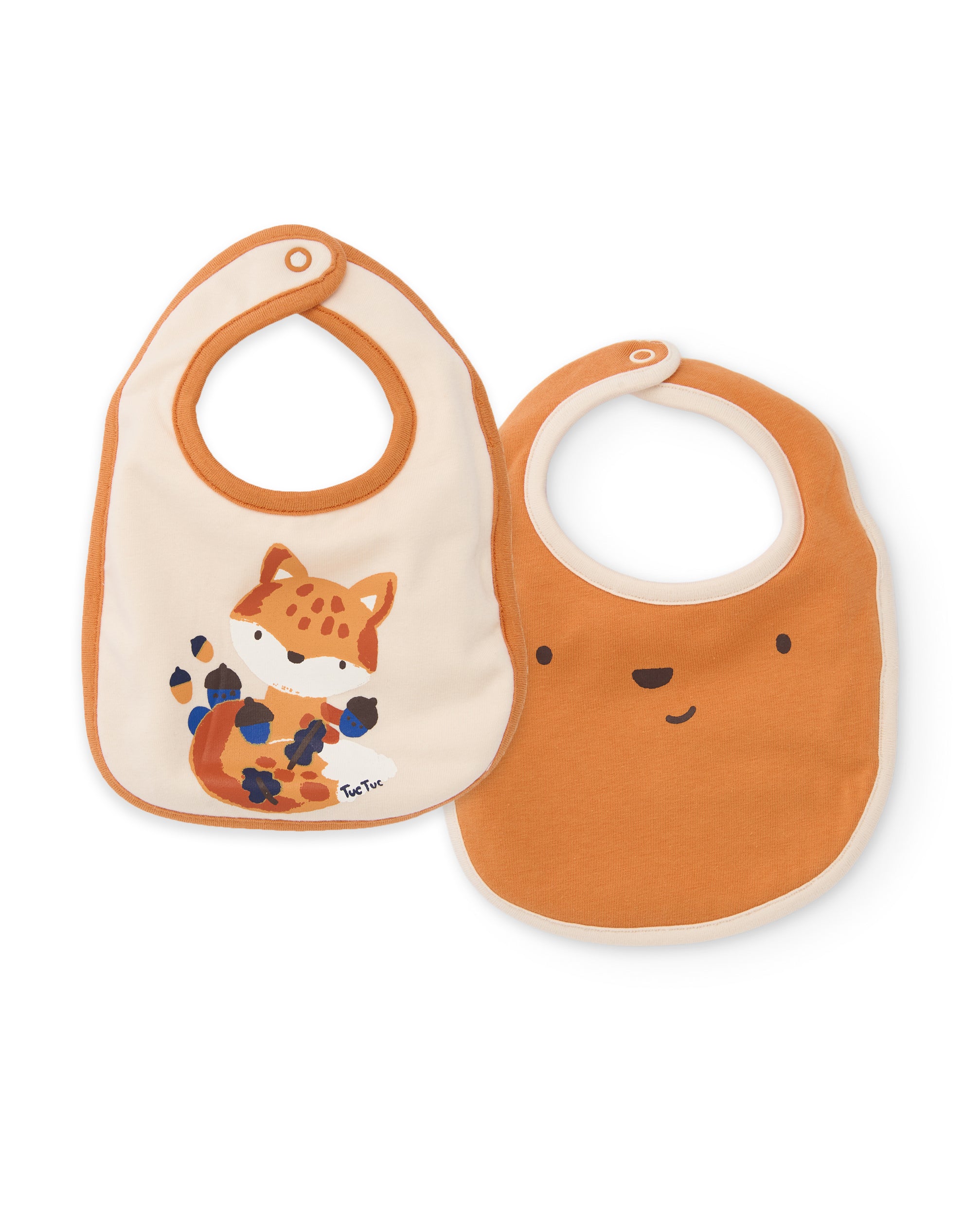 TucTuc Accessori Bavaglini Neonato Camel Cotone 2 Pezzi