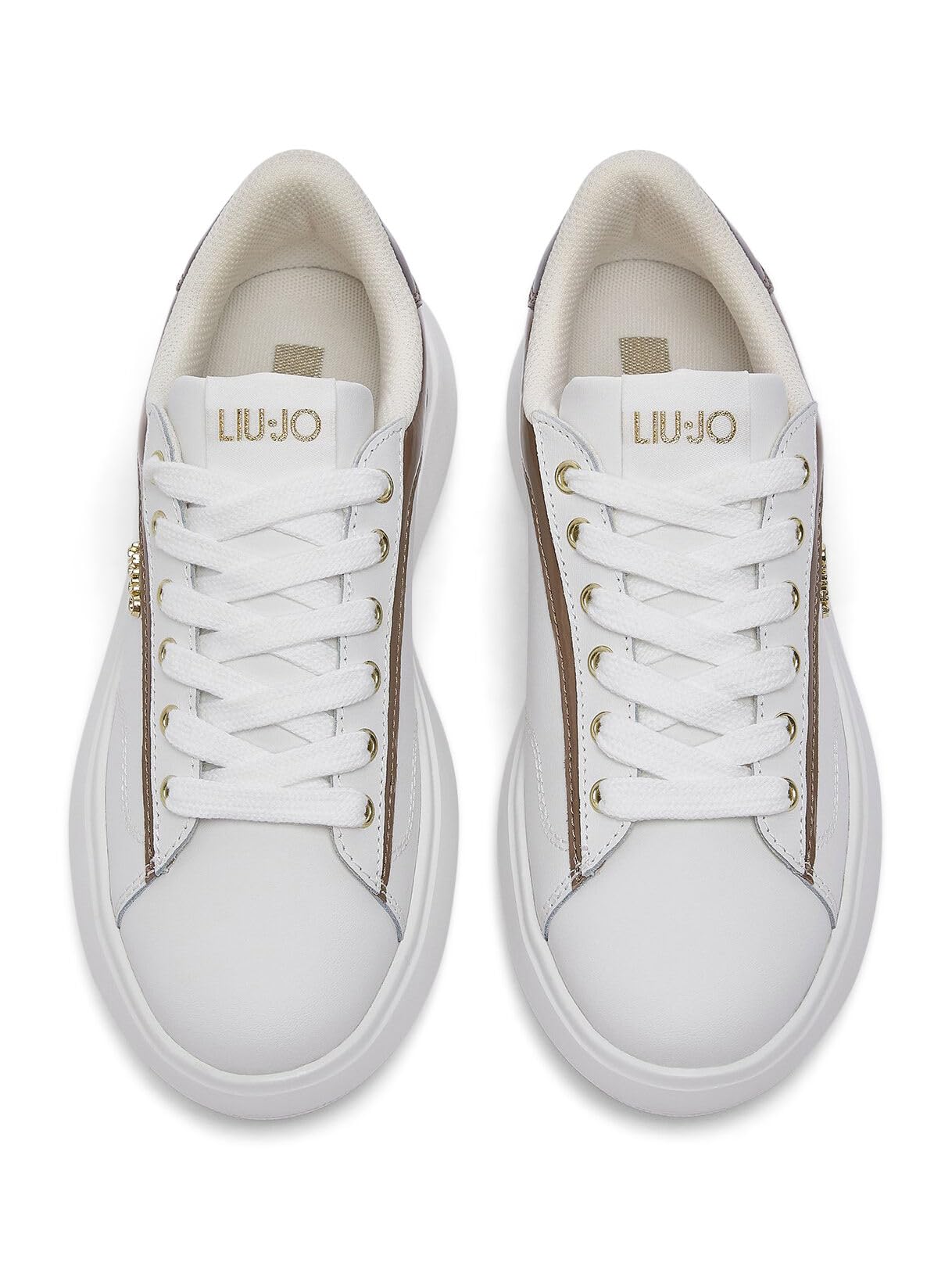 Liu Jo Sneakers Pelle Lettering 35 EU suola bold 5,5 cm