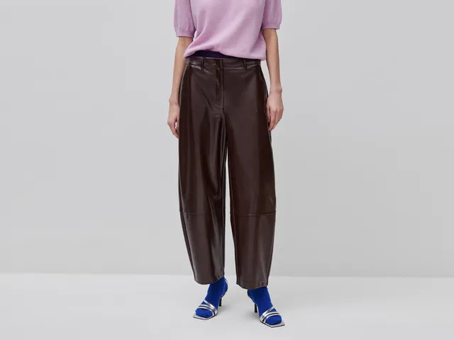United Colors of Benetton Trousers barrel rivestito 42