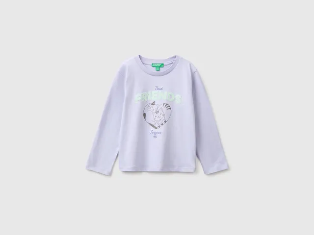 United Colors of Benetton T-Shirts T-shirt cotone organico ricamata 104