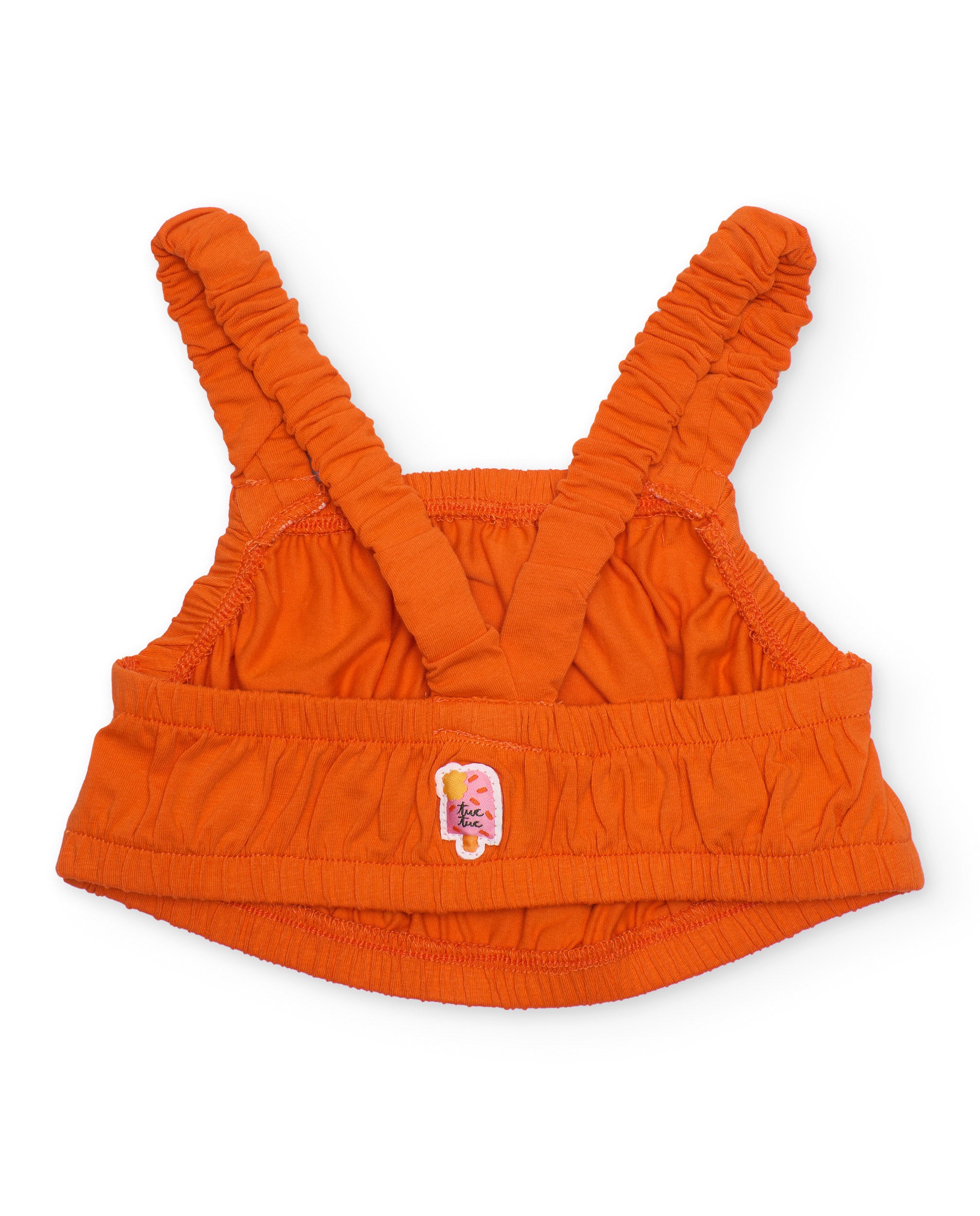 TucTuc Magliette Top Bambina Arancione Cuori