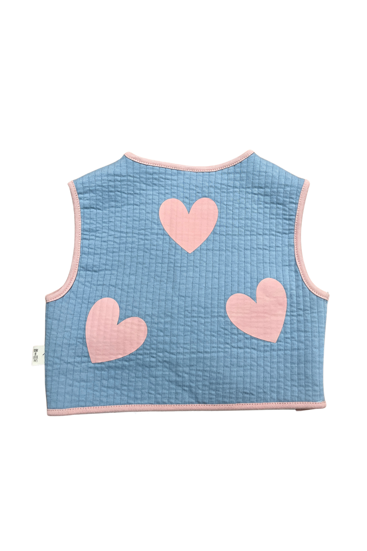 Kocarcia Gilet Fiocchi Cuore cotone trapuntato 3-4 anni