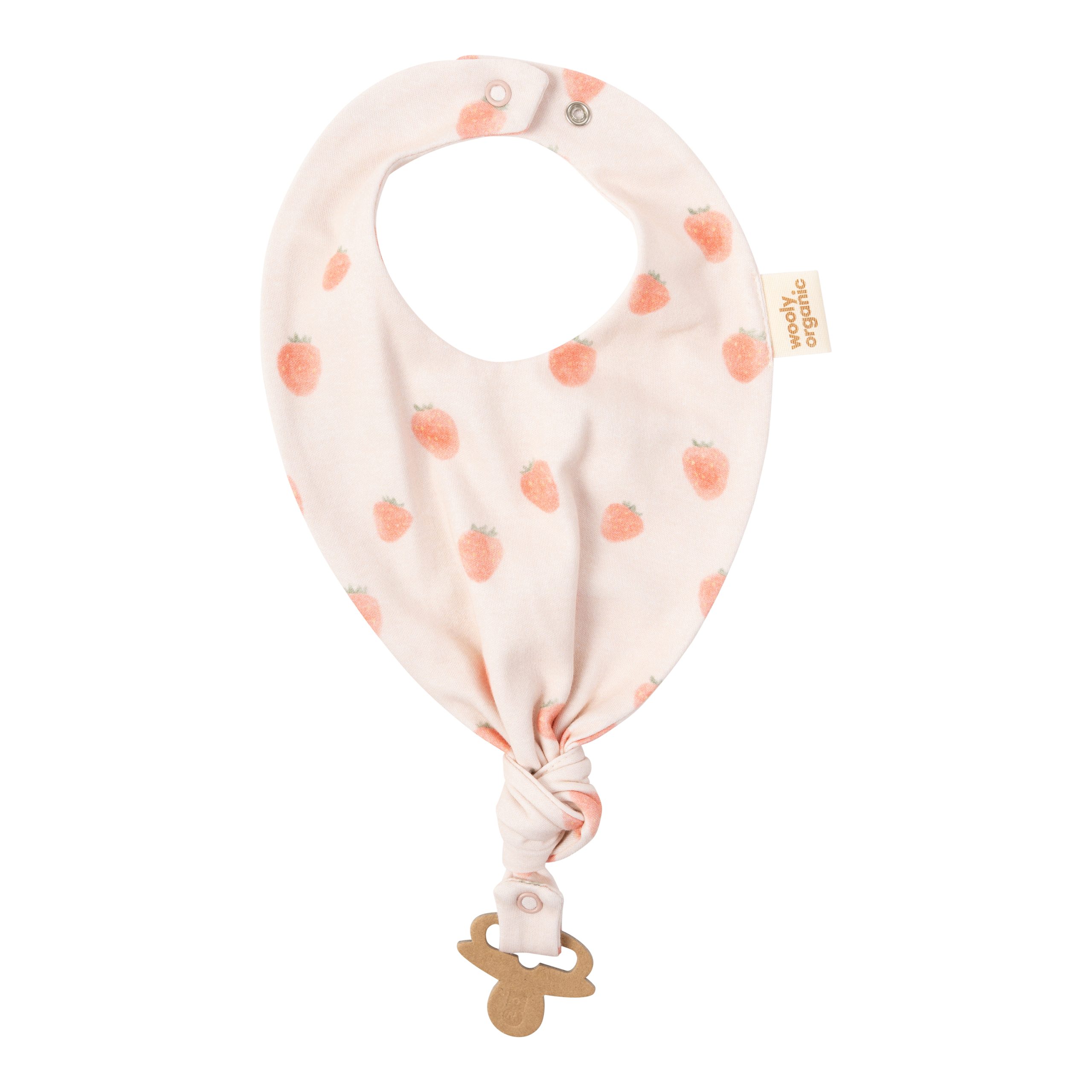 Woolly Organic Bavaglino con Clip Ciuccio Cotone Bio GOTS SS26