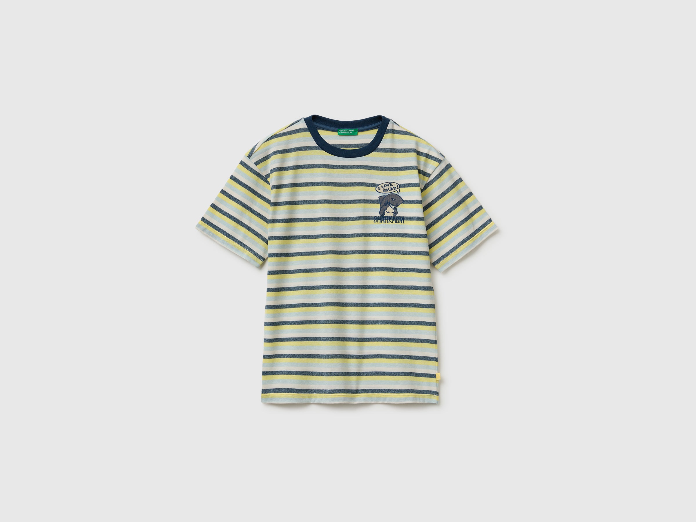 United Colors of Benetton T-Shirts T-shirt righe oversize cotone M