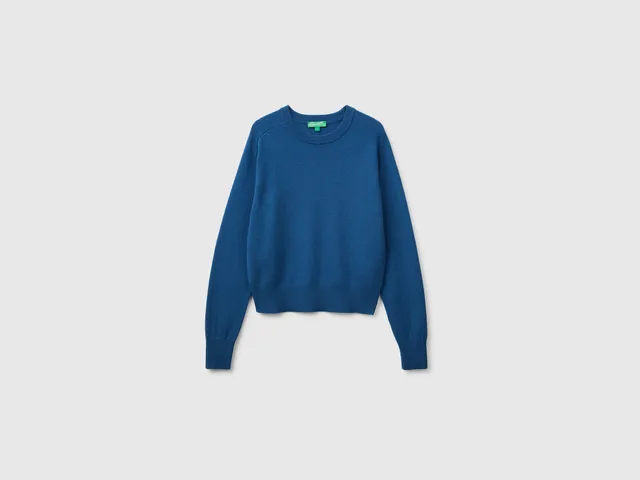 United Colors of Benetton Maglione girocollo cashmere taglia M in lana