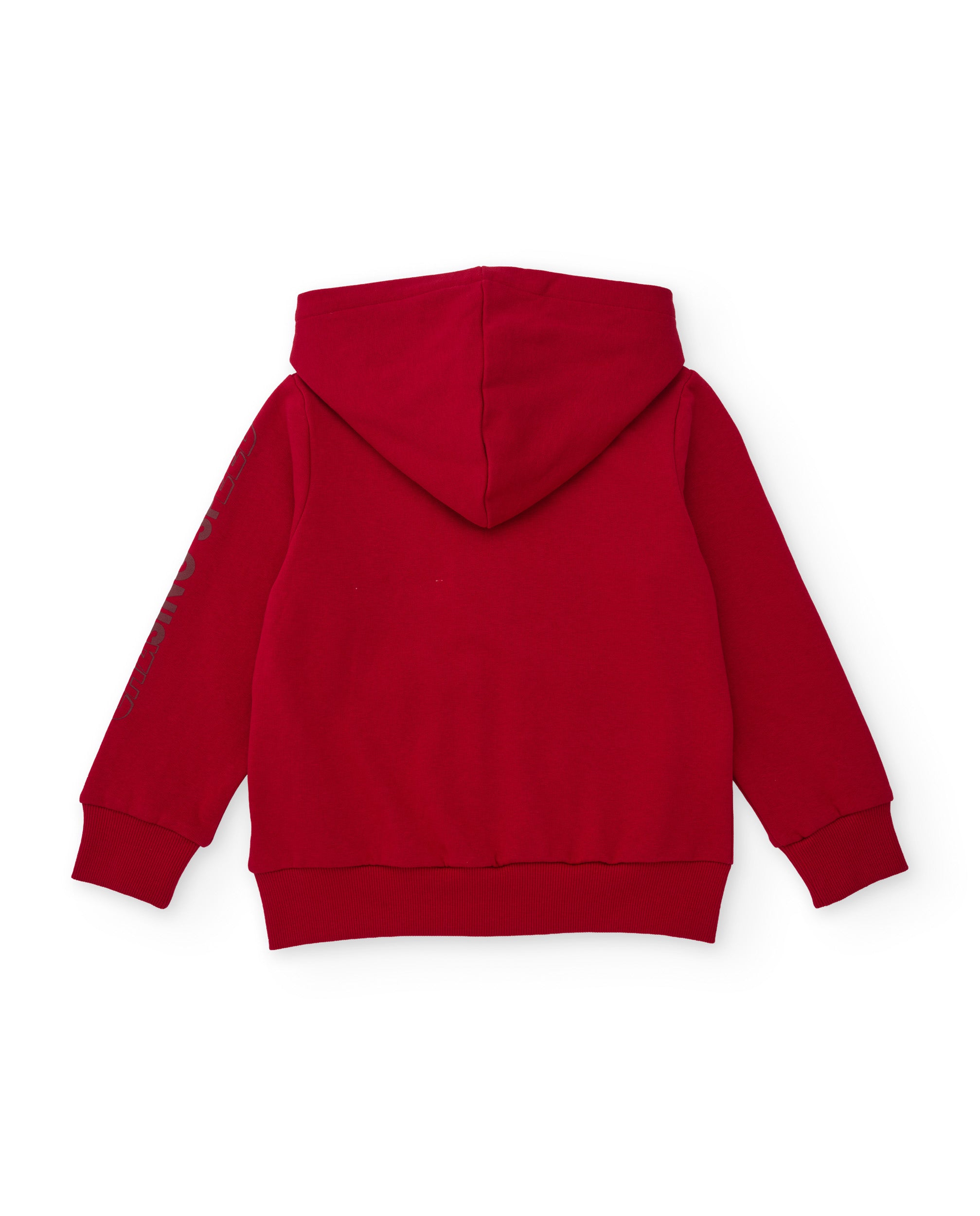 TucTuc Felpa bambino rossa cappuccio cerniera 4A