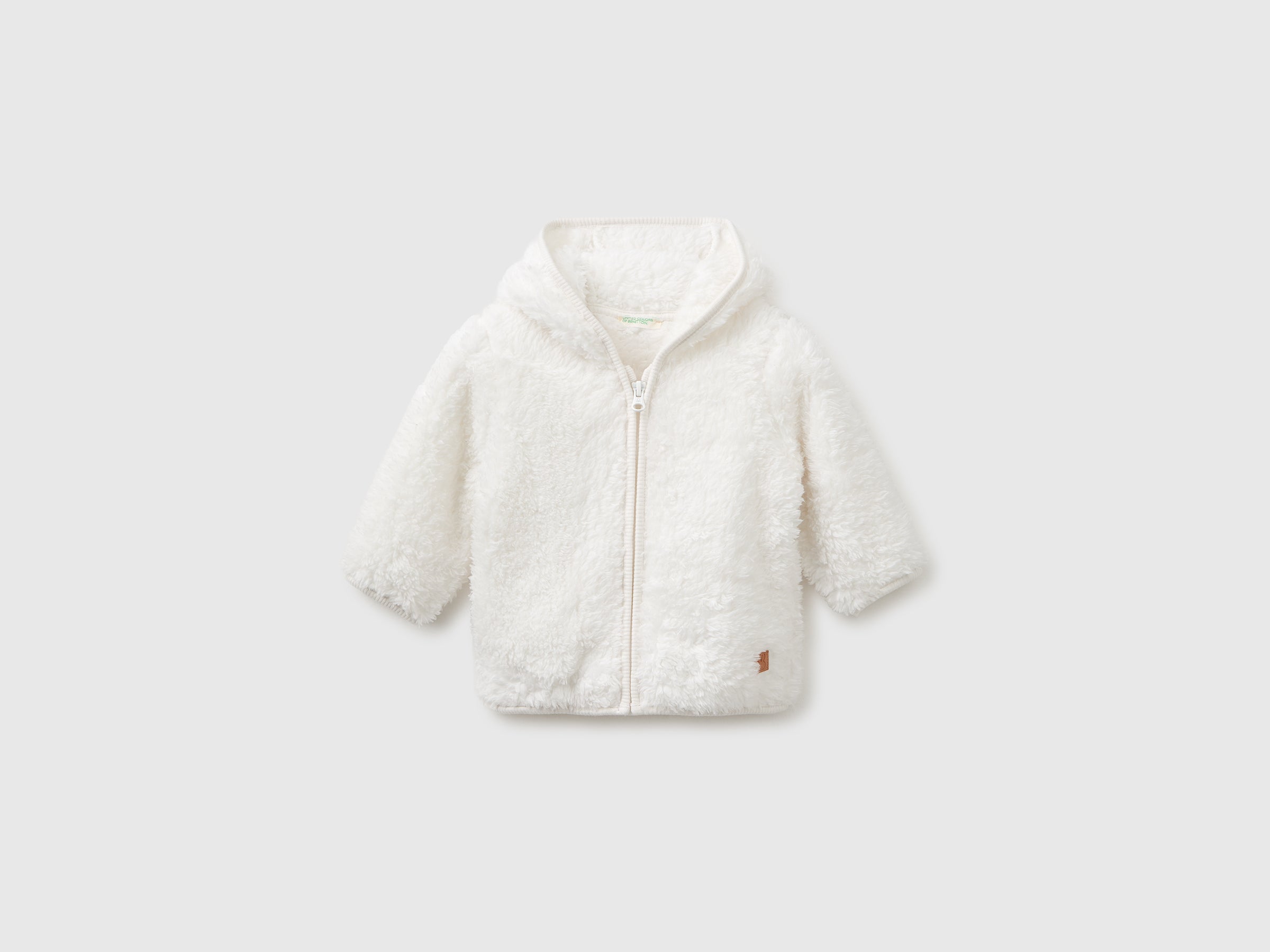 United Colors of Benetton Teddy felpa cappuccio orsetto taglia neonato