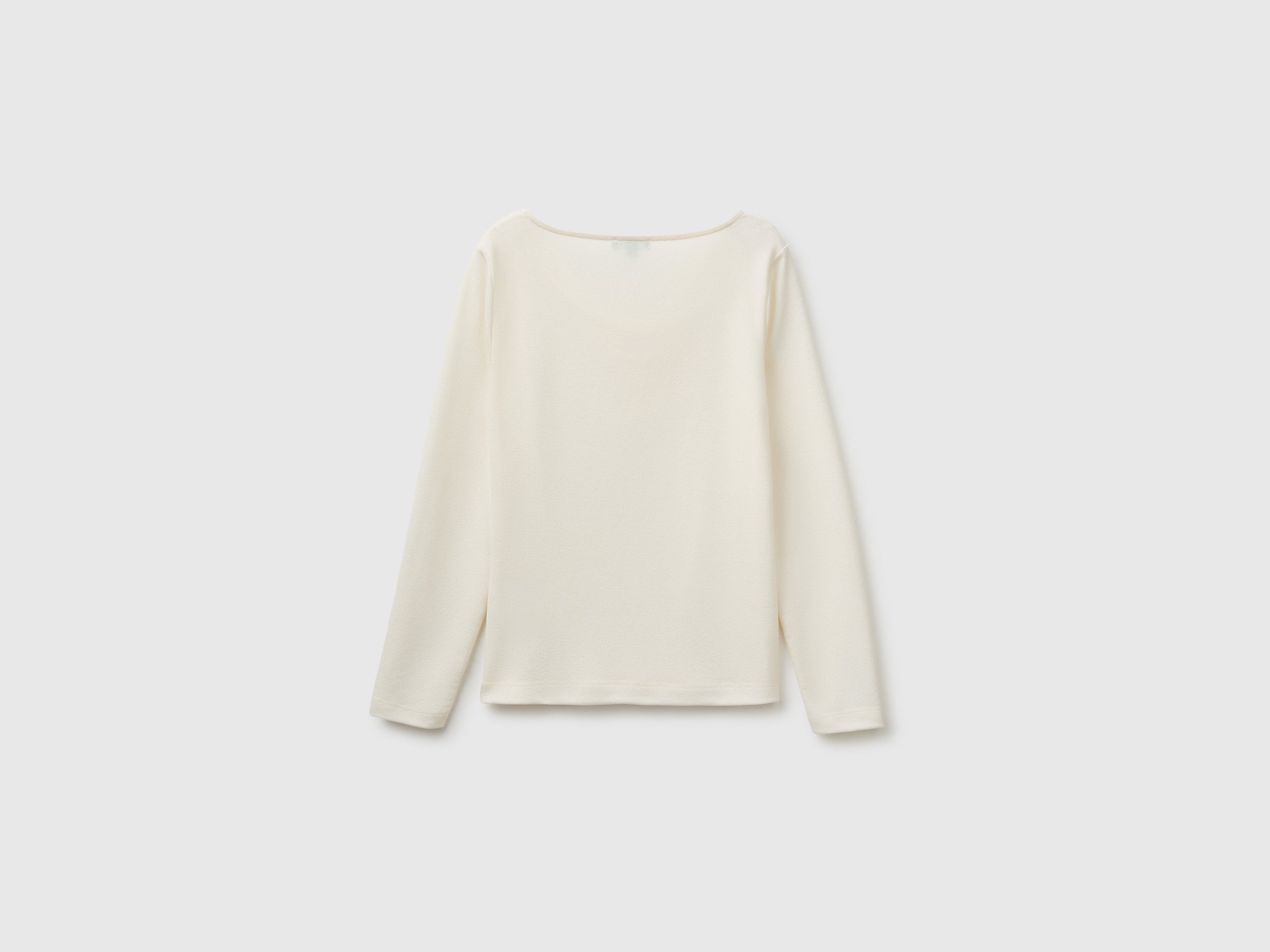 United Colors of Benetton t-shirt viscosa scollo drappeggio donna