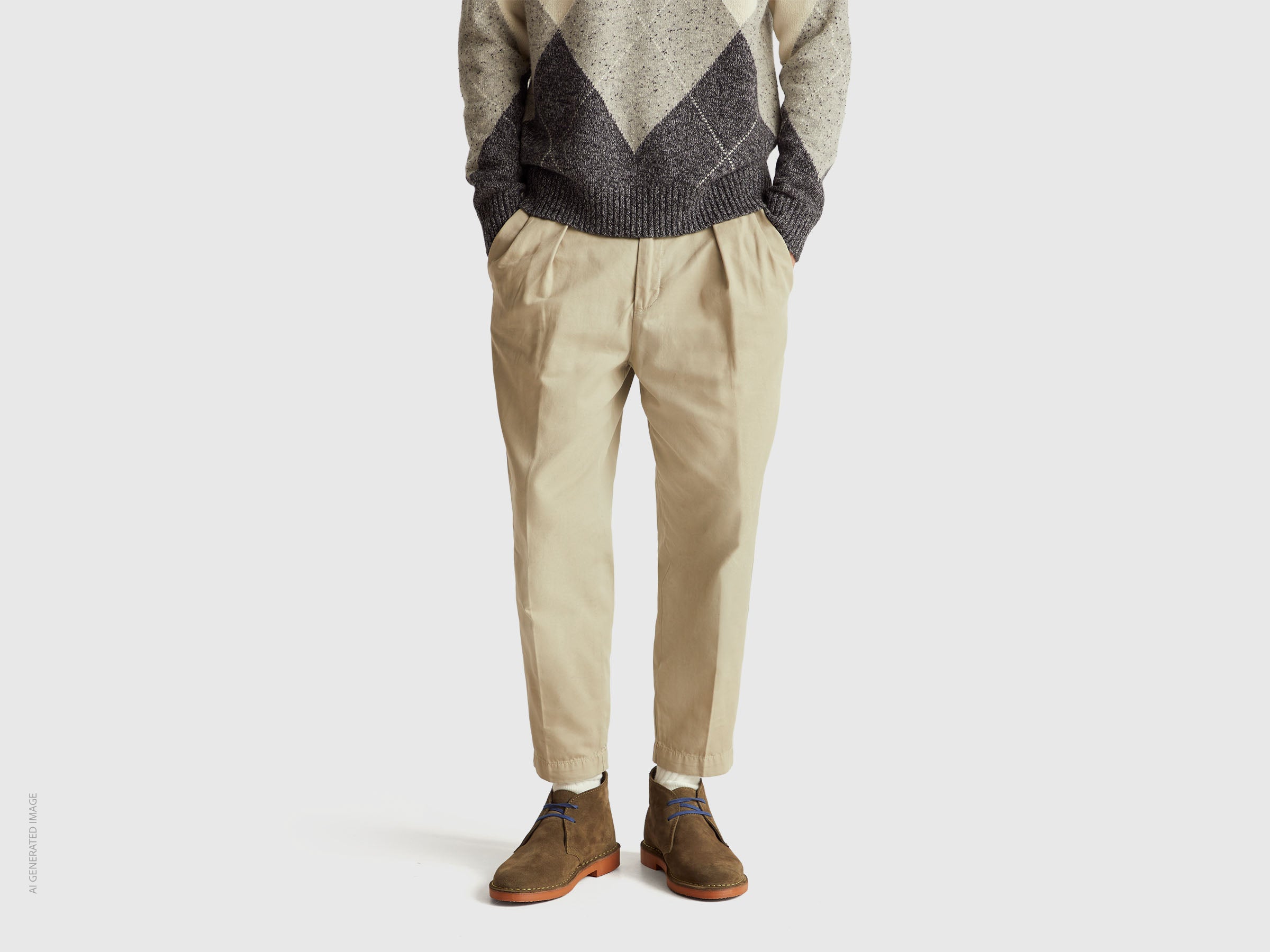 United Colors of Benetton chino cotone carrot fit taglia 42