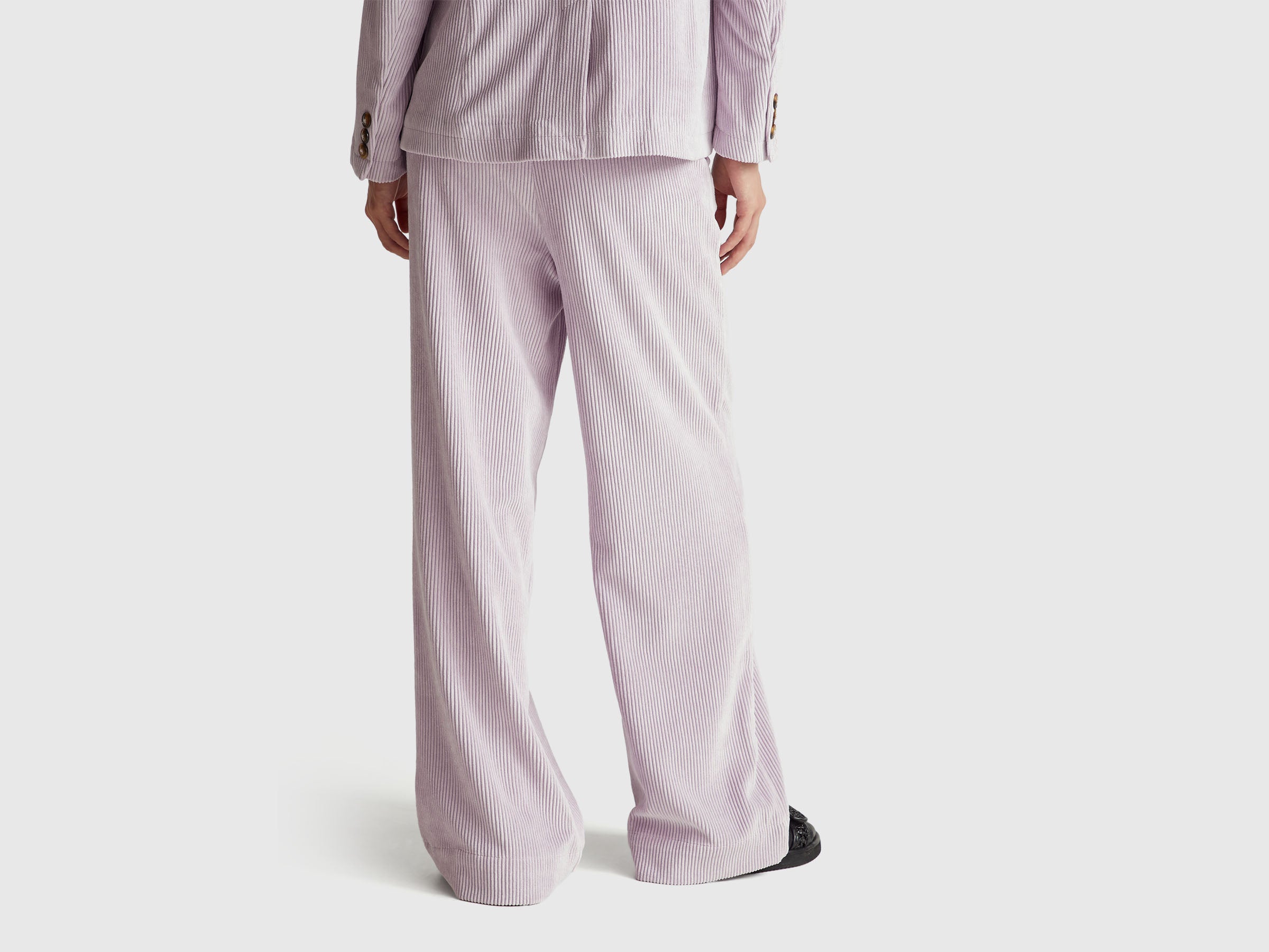 Benetton Trousers pantaloni velluto 42 zampa flare