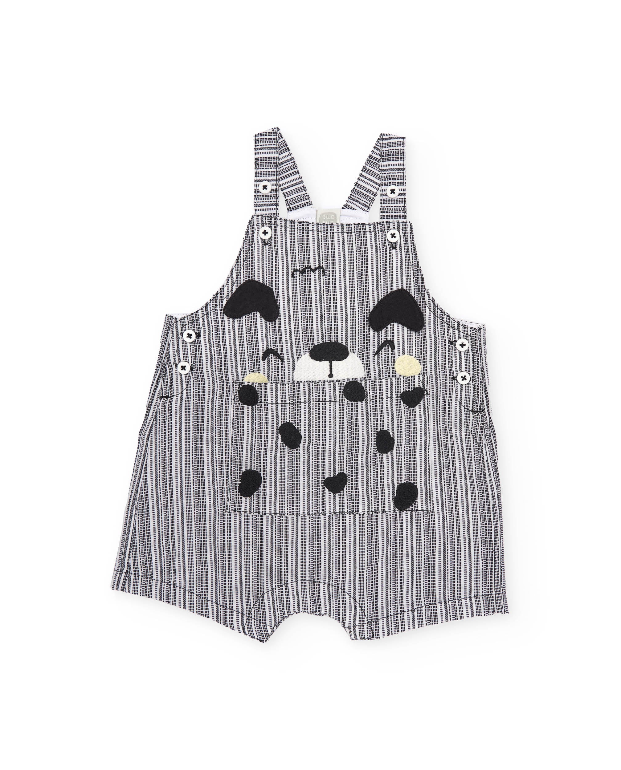TucTuc Completi salopette righe completo neonato grigio