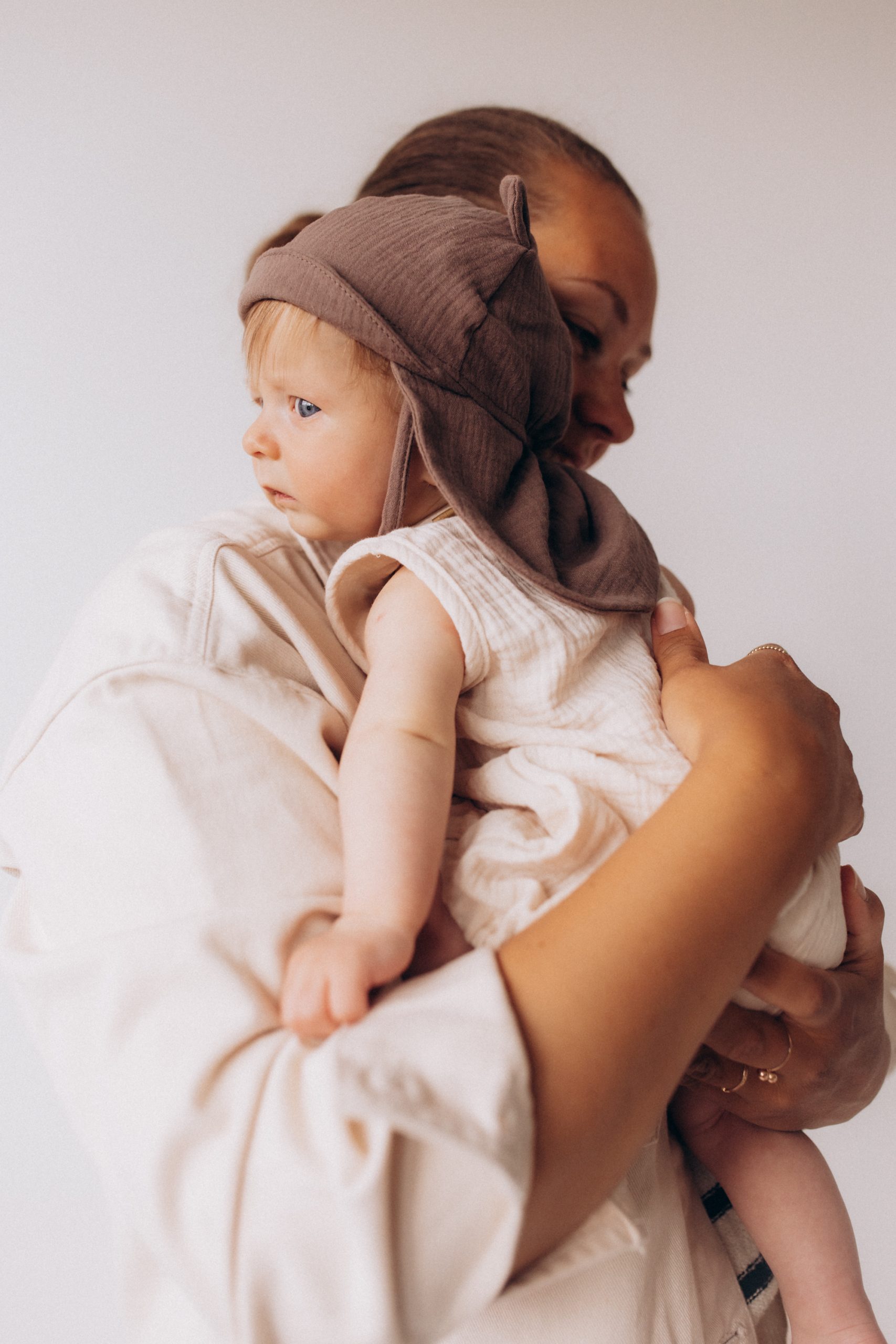 Woolly Organic Baby Hats cappellino sole neonato cotone orsetto