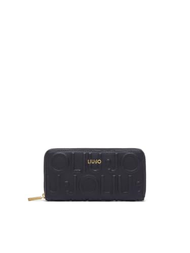 Liu Jo Portafoglio Grande Logo Zip Nero