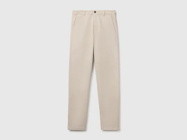 United Colors of Benetton Chino Slim Pantaloni cotone taglia 50