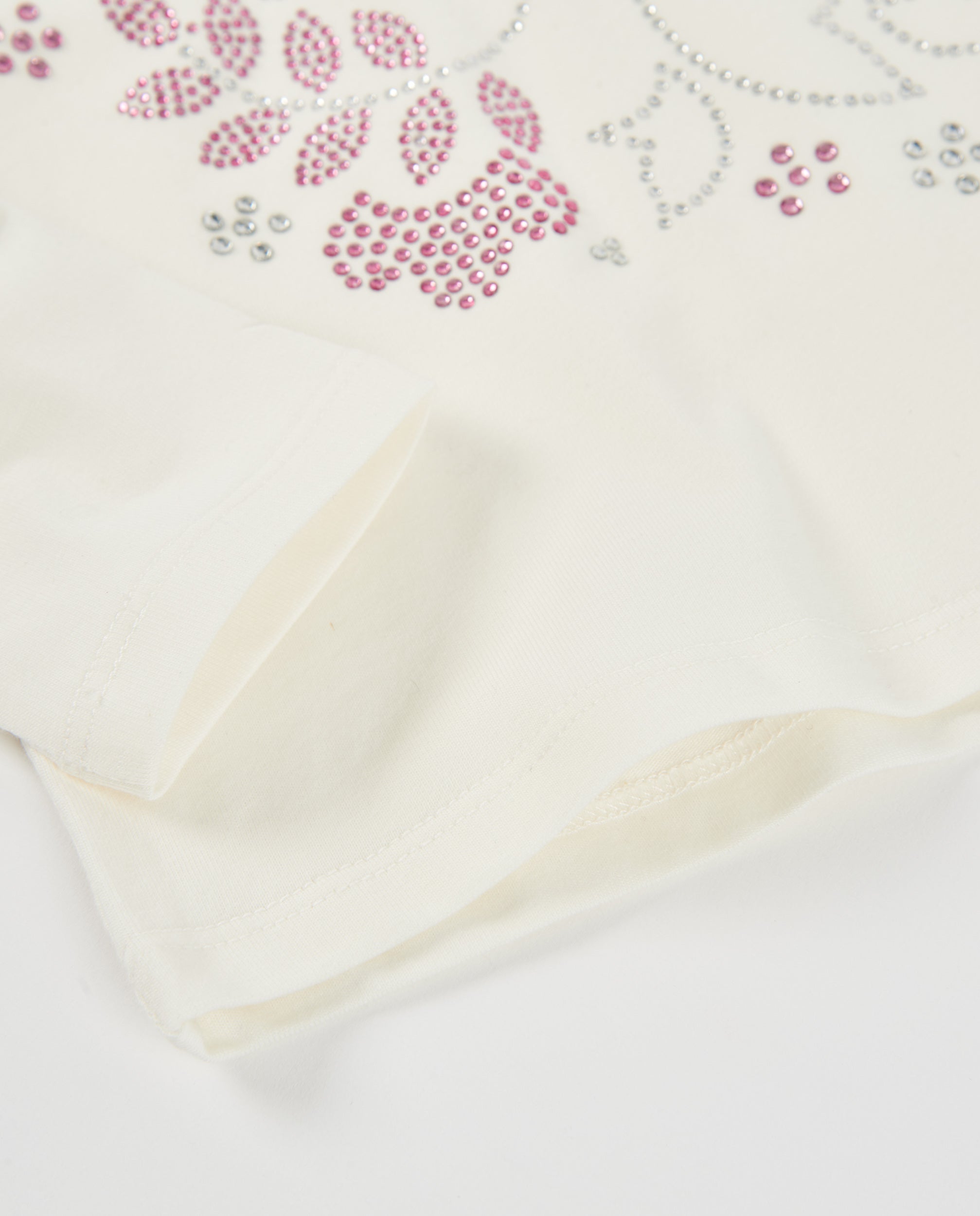 TucTuc Magliette T-shirt bambina maglia bianca floreale