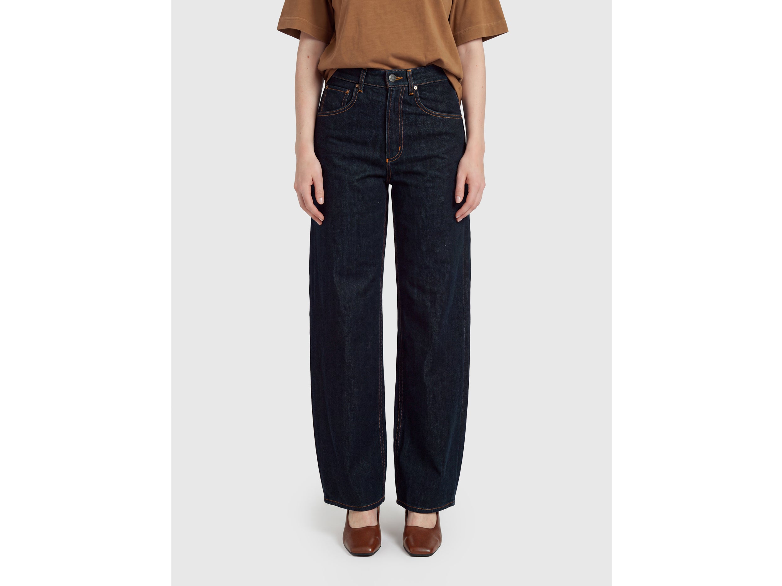 Benetton Jeans 4MJXNE006_901 jeans larghi cotone rinse