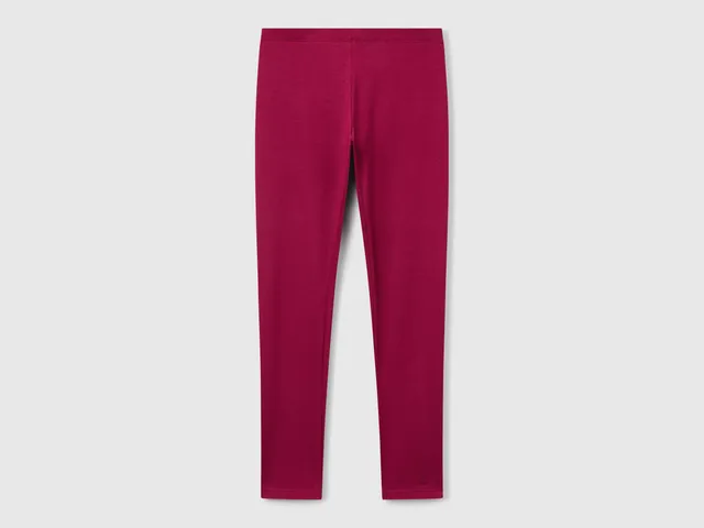 United Colors of Benetton leggings cotone stretch con logo