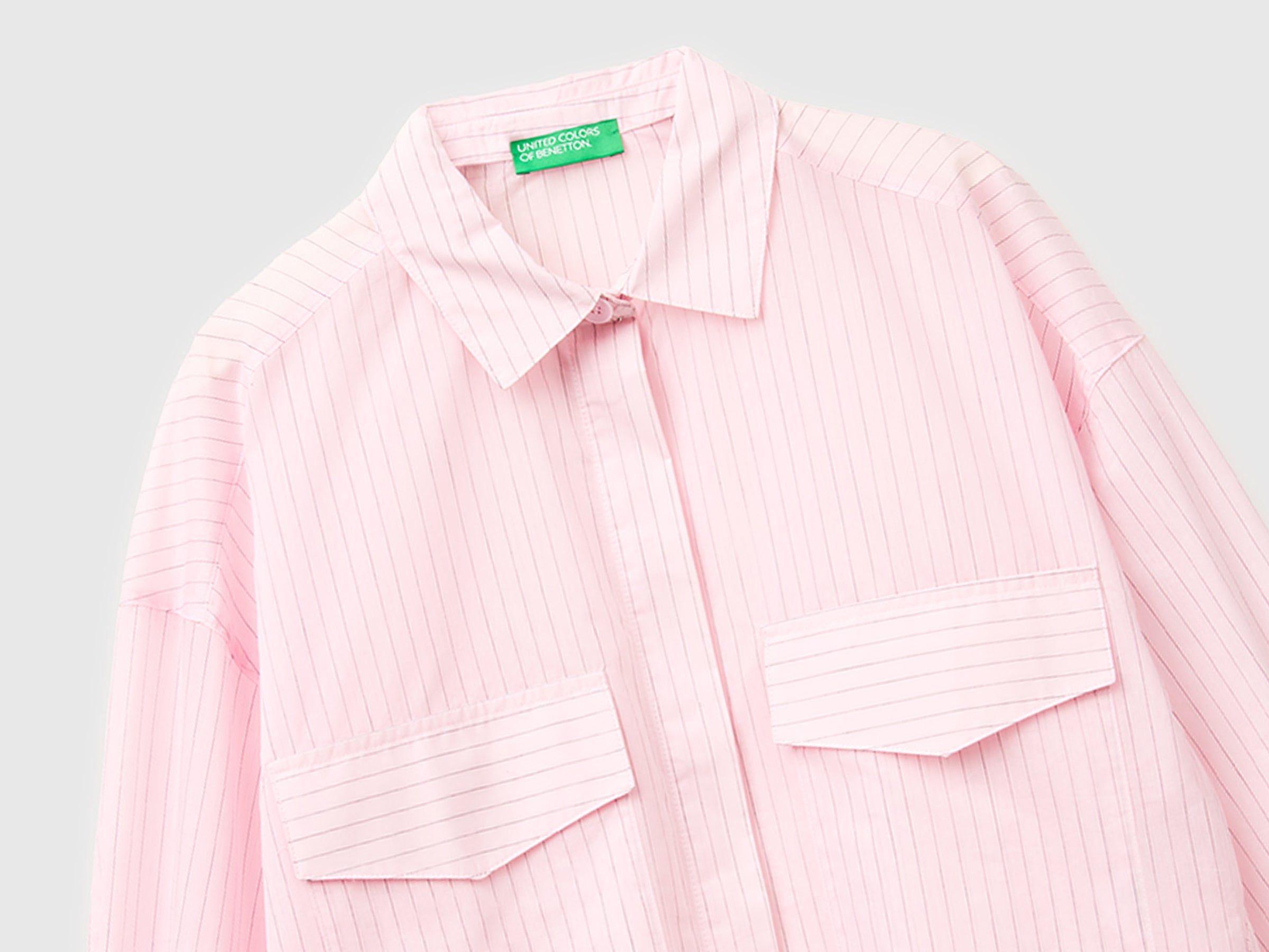 United Colors of Benetton Striped camicia righe cotone S
