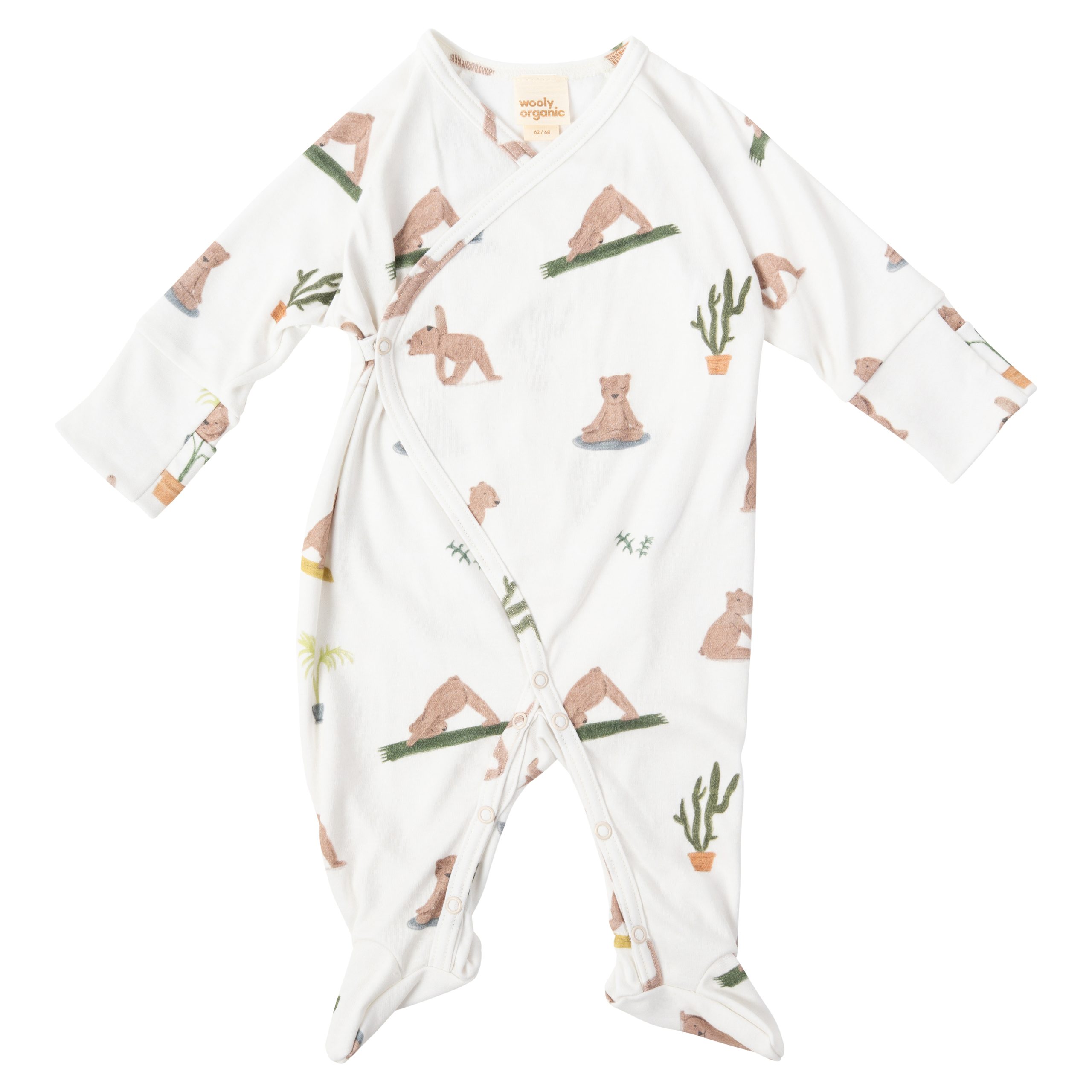 Woolly Organic Wrap Sleepsuit pagliaccetto neonato cotone bio