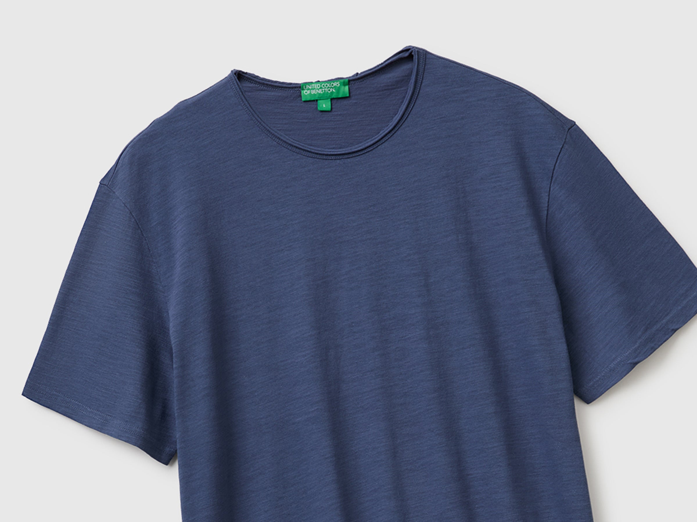 United Colors of Benetton Slub Cotton T-Shirt cotone organico
