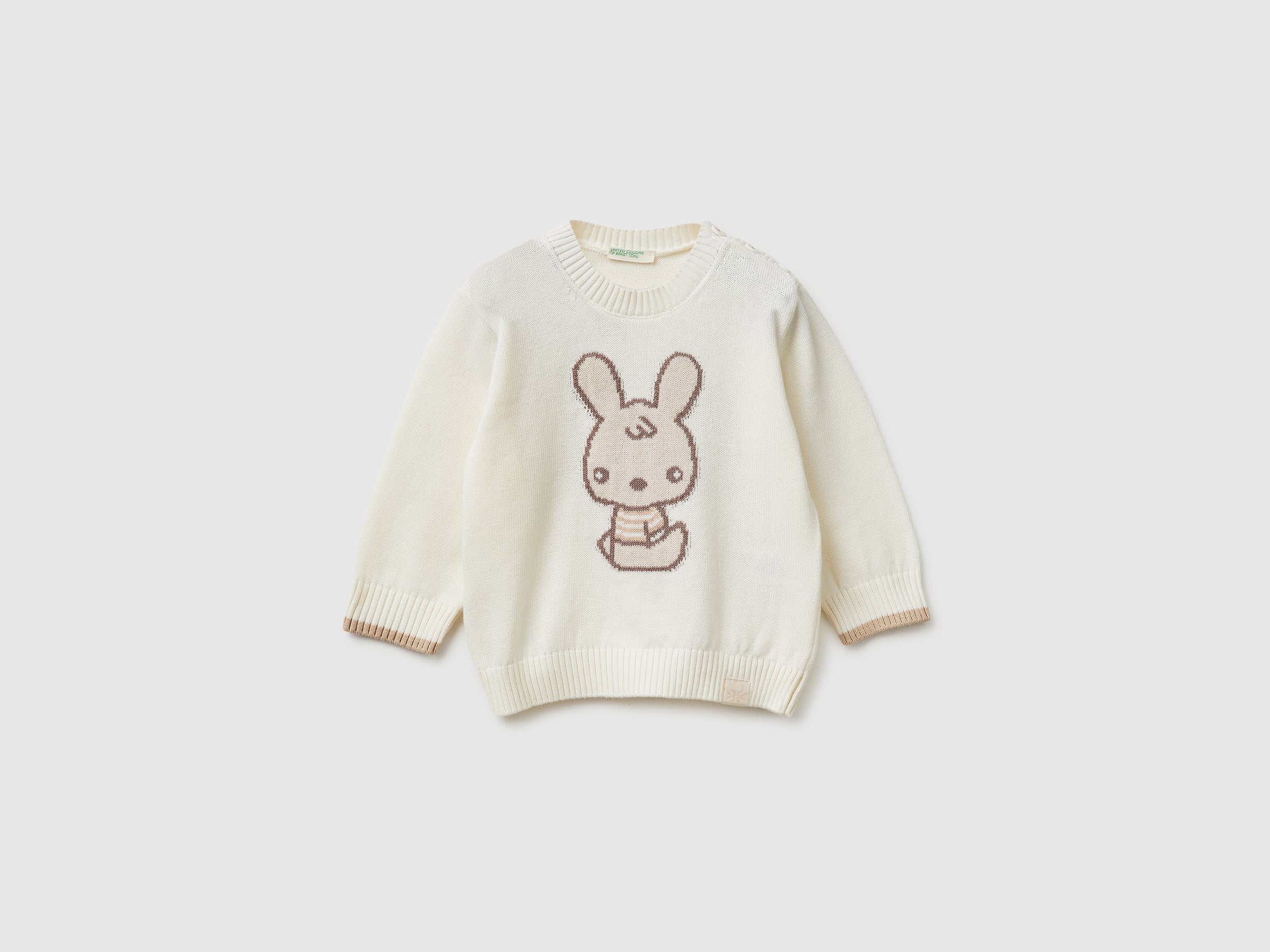 United Colors of Benetton Maglione Cotone Bio Coniglio 62
