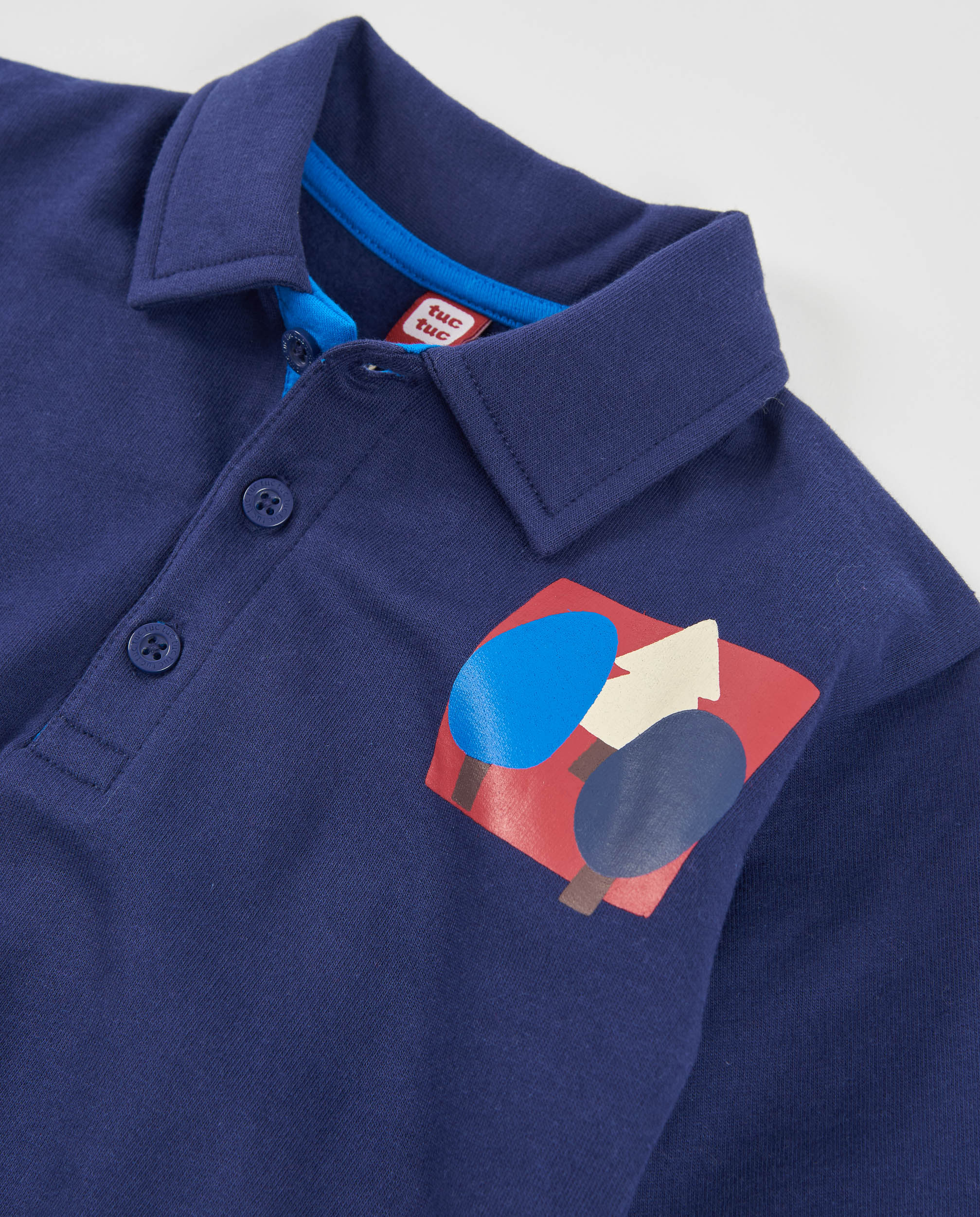 TucTuc Camicette Polo bambino felpa blu navy stampa