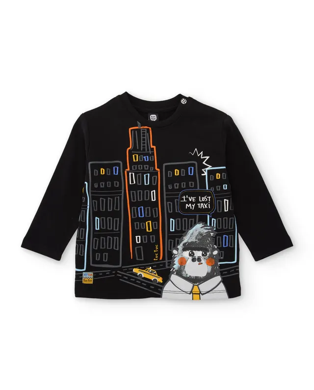 TucTuc Magliette t-shirt bambino nera maniche lunghe