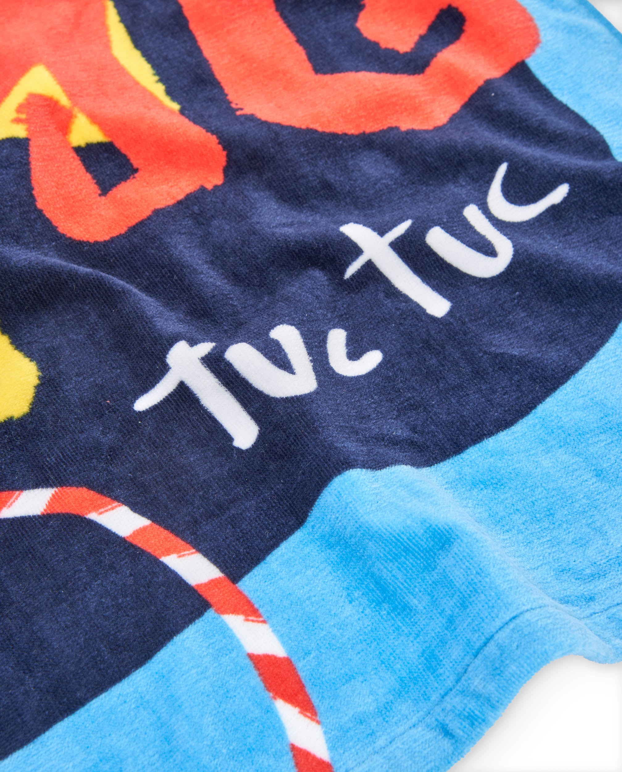 TucTuc Asciugamani Telo mare bambino blu animali marini