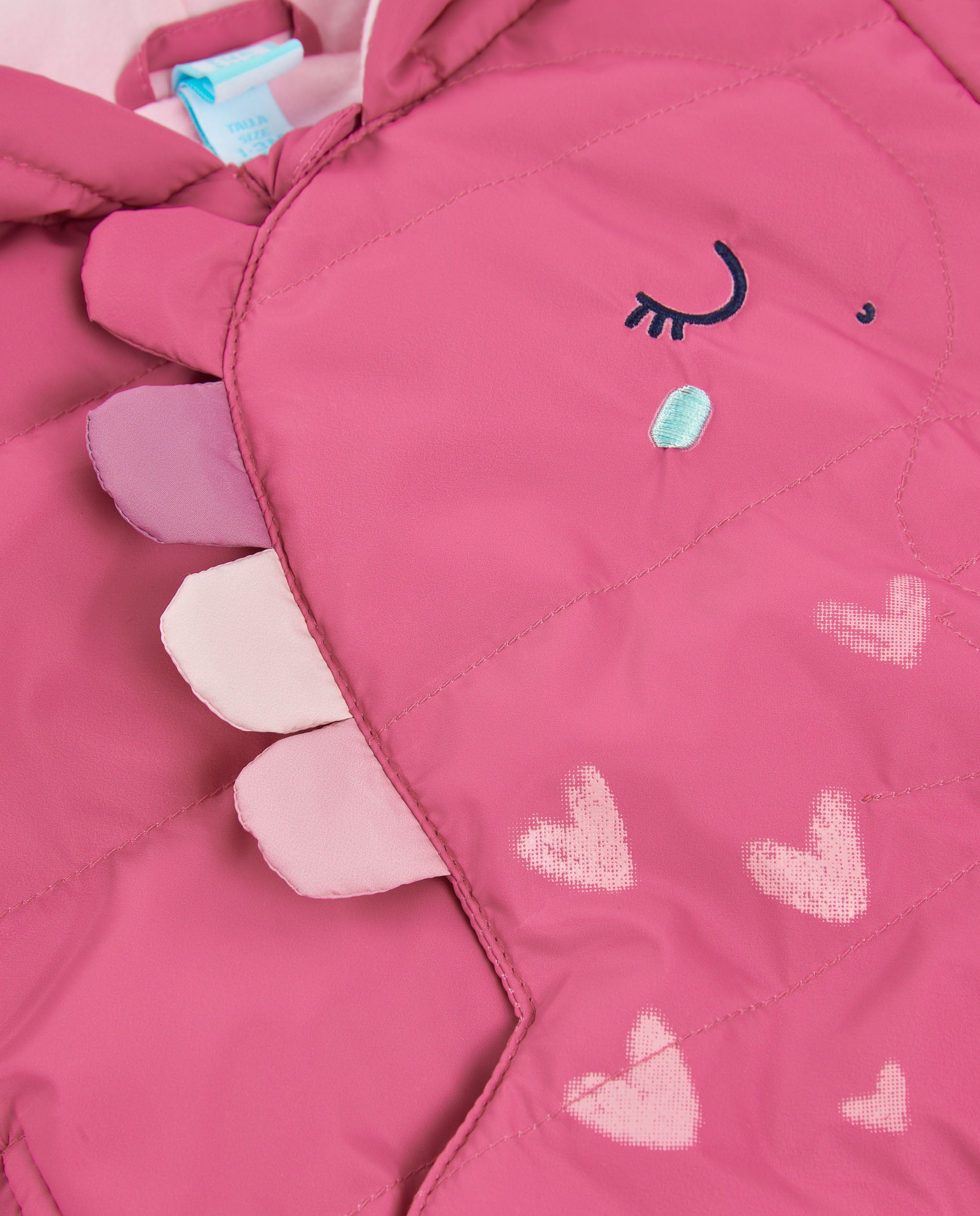 TucTuc Cappotti Cappotto Neonato con Cappuccio Fucsia Imbottito