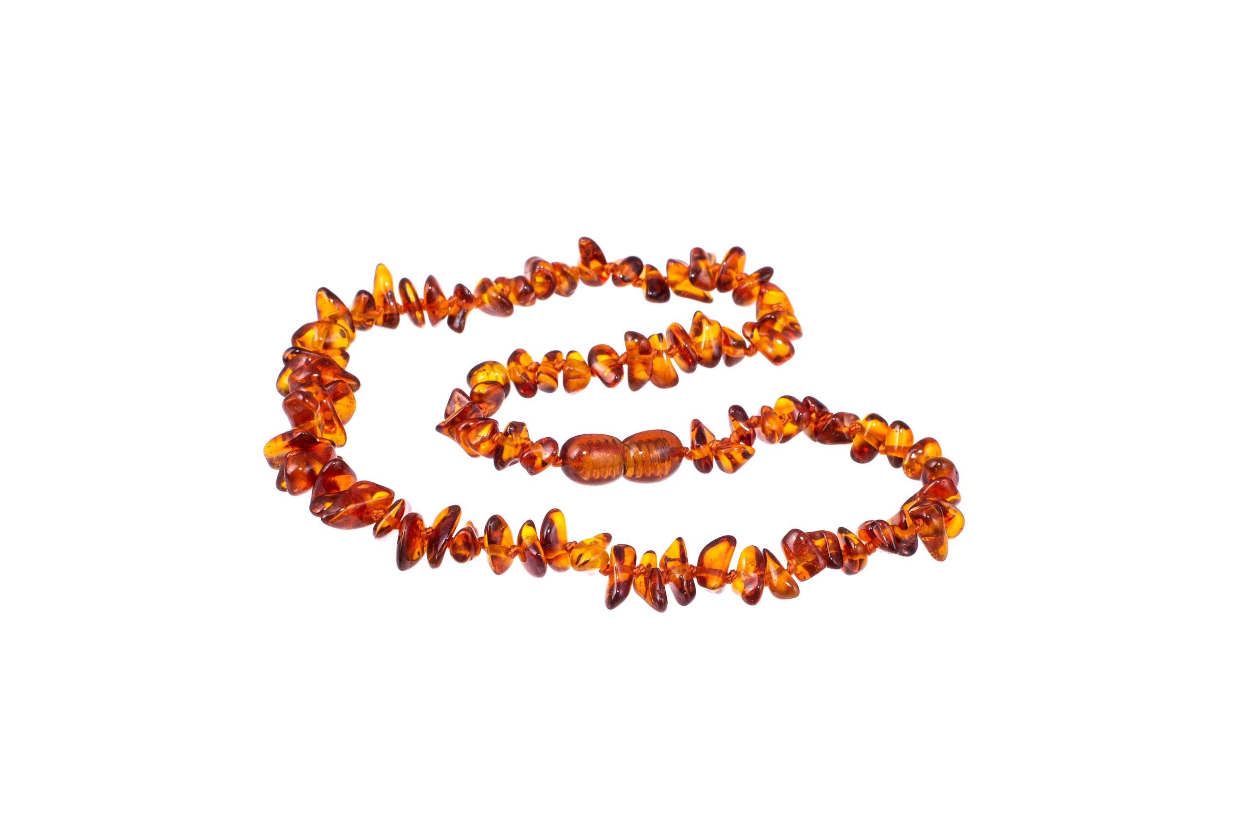 Woolly Organic Amber Necklace collana ambra 33 cm