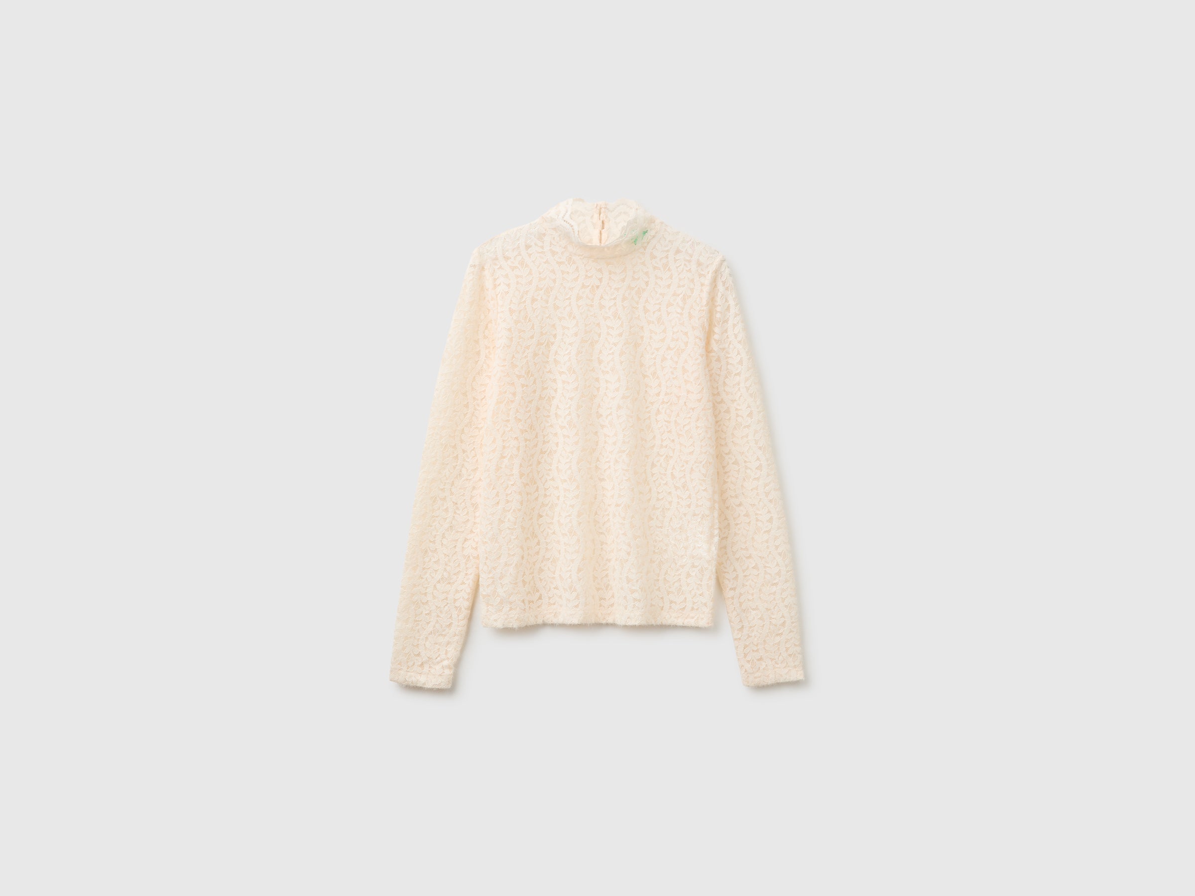 United Colors of Benetton camicetta pizzo collo alto taglia M