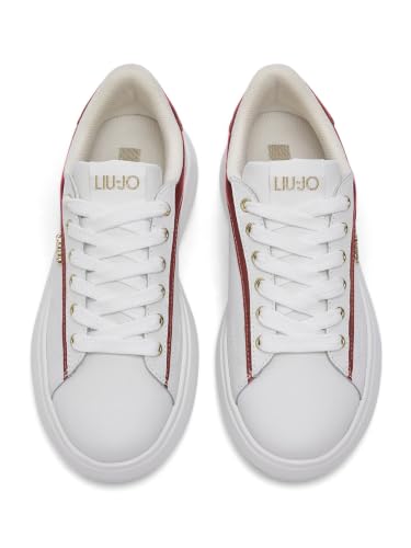 Liu Jo Sneakers Pelle Lettering 35 EU suola 5,5 cm