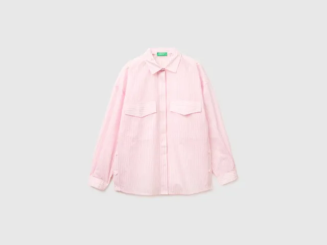 United Colors of Benetton Striped camicia righe cotone S