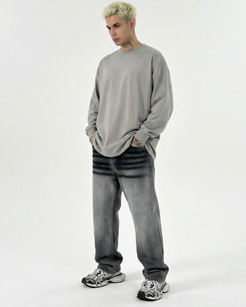 Sottosopra AN01902 Maglia Uomo Over Nero L