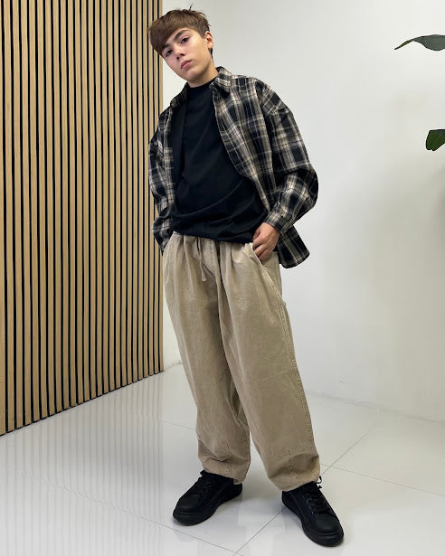 Sottosopra Pantalone an848420p balloon marrone delavato