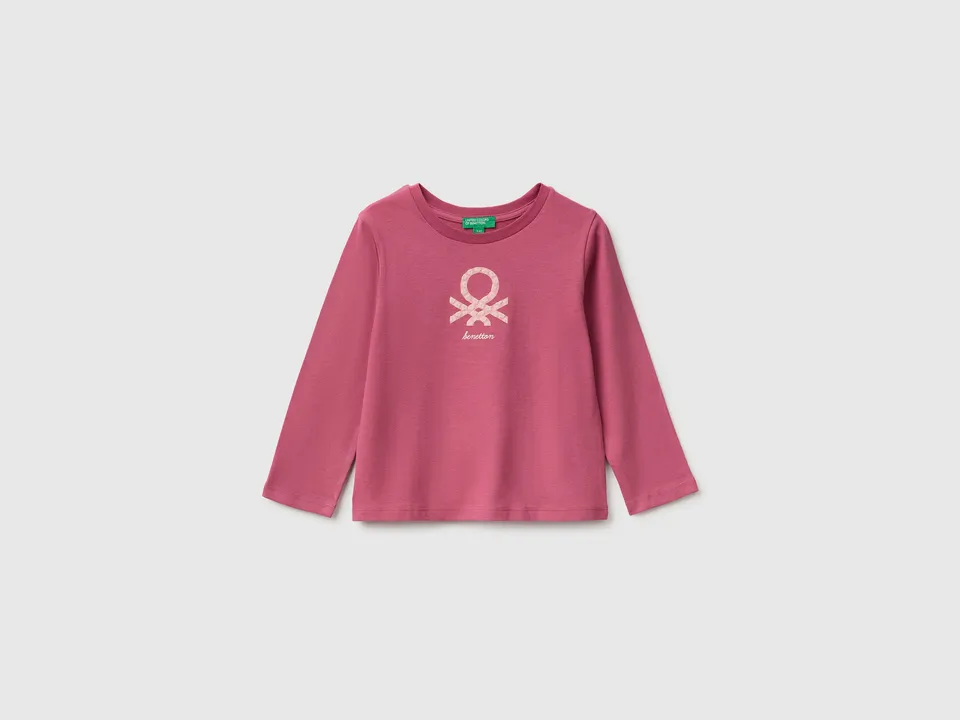 United Colors of Benetton Maglia Maniche Lunghe Cotone Bio 98