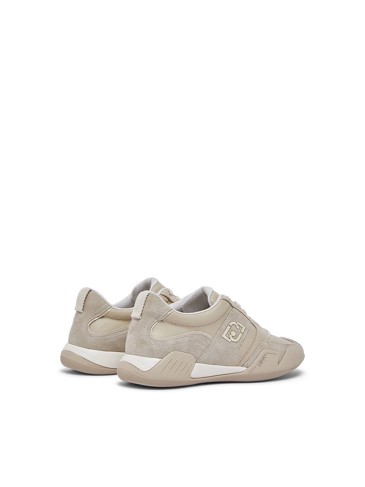 Liu Jo Sneakers Pelle Suede Beige 35 EU suola 3 cm