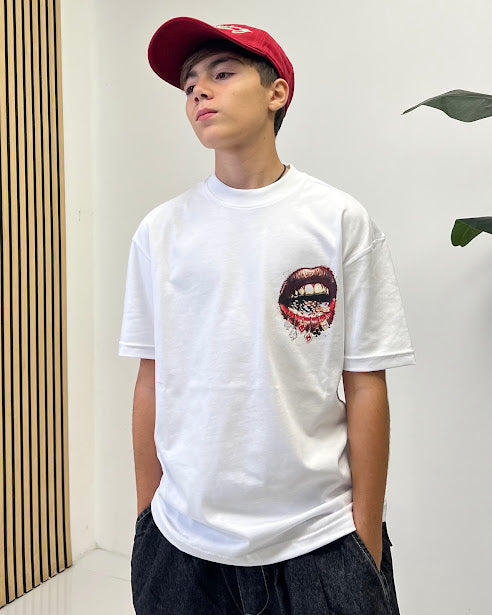 Sottosopra to4323 t-shirt stampa retro Bianco 10 anni