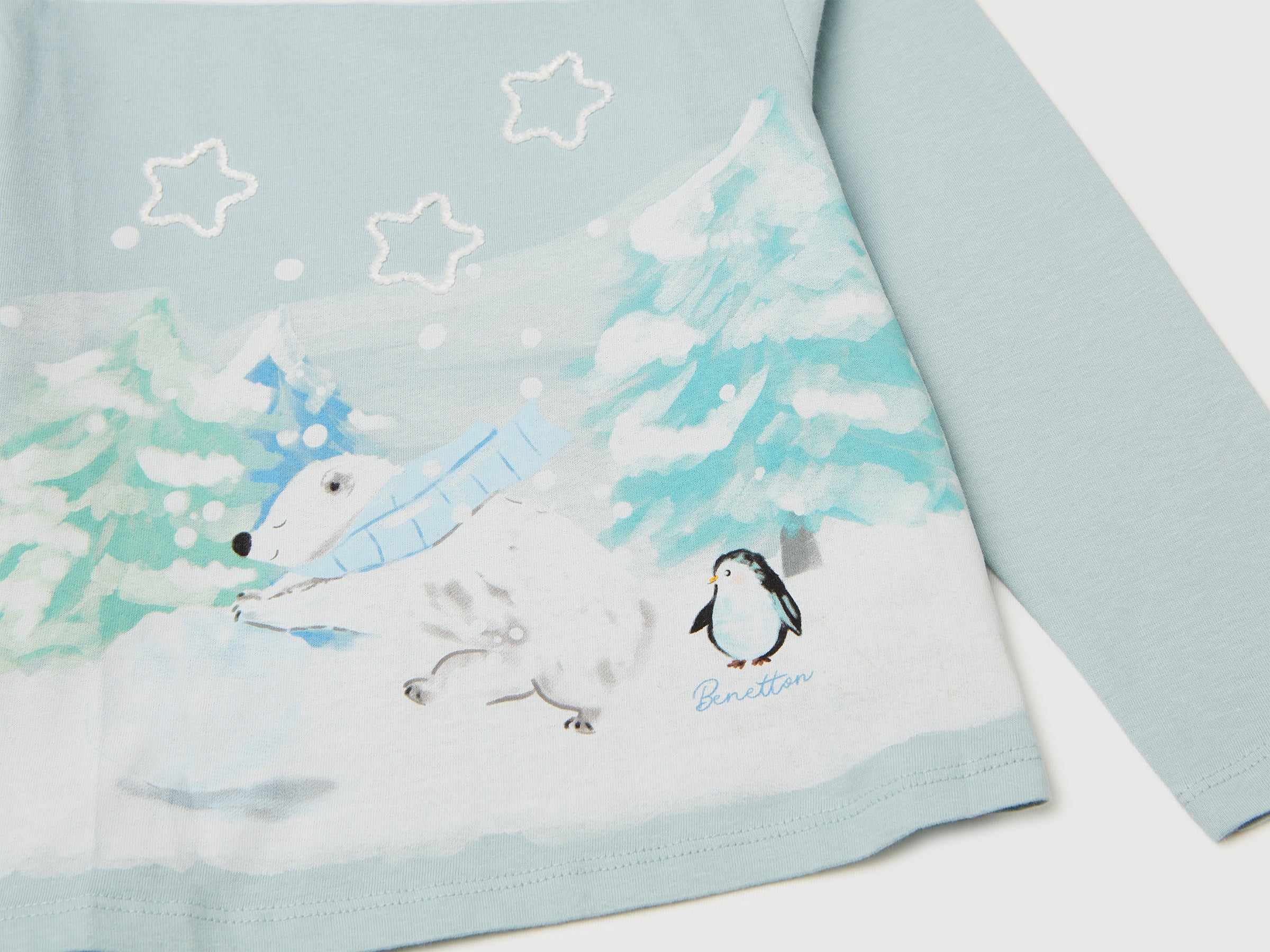 United Colors of Benetton maglietta cotone organico 104 stampa