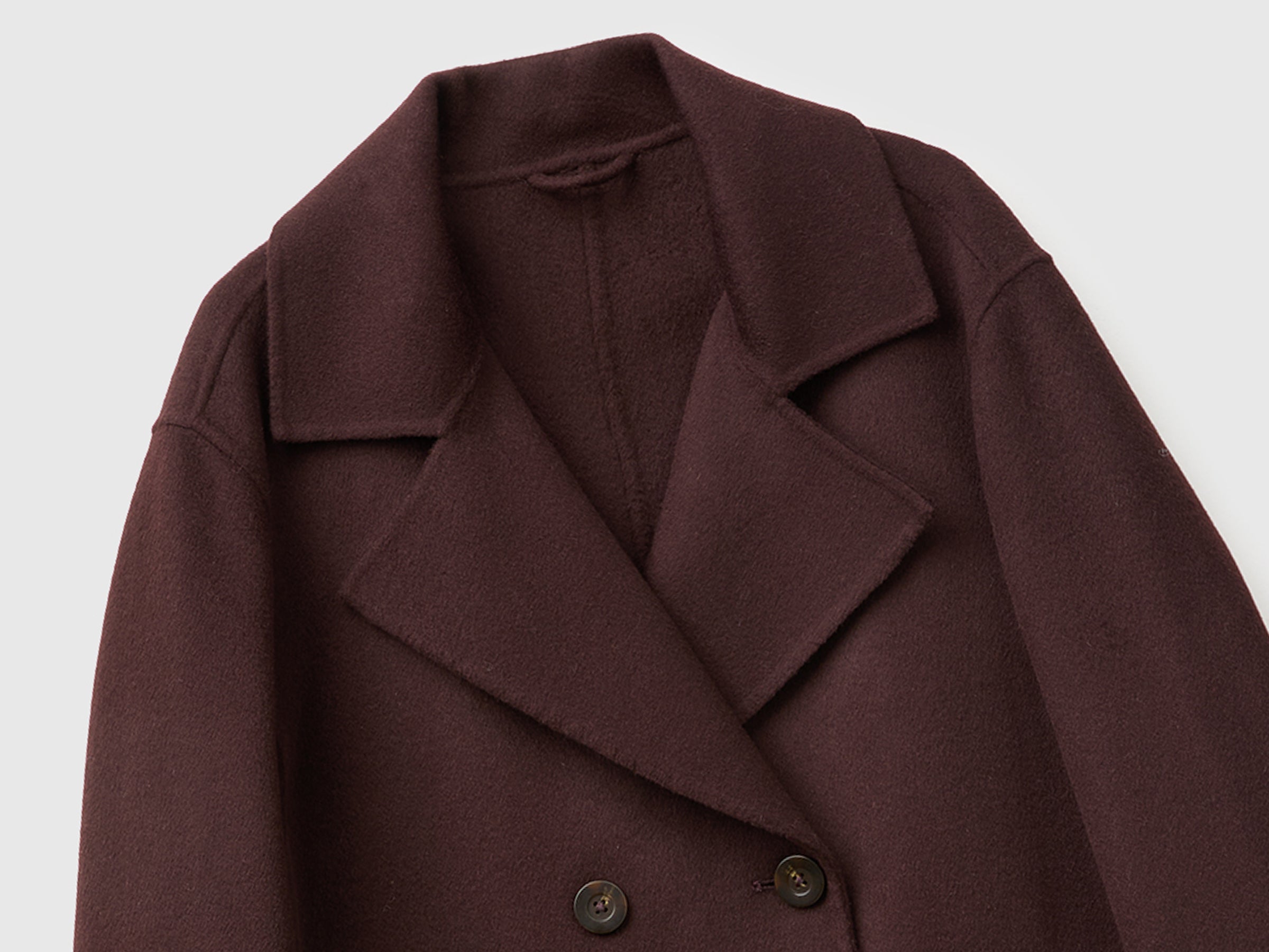 United Colors of Benetton cappotto doppiopetto lana e cashmere