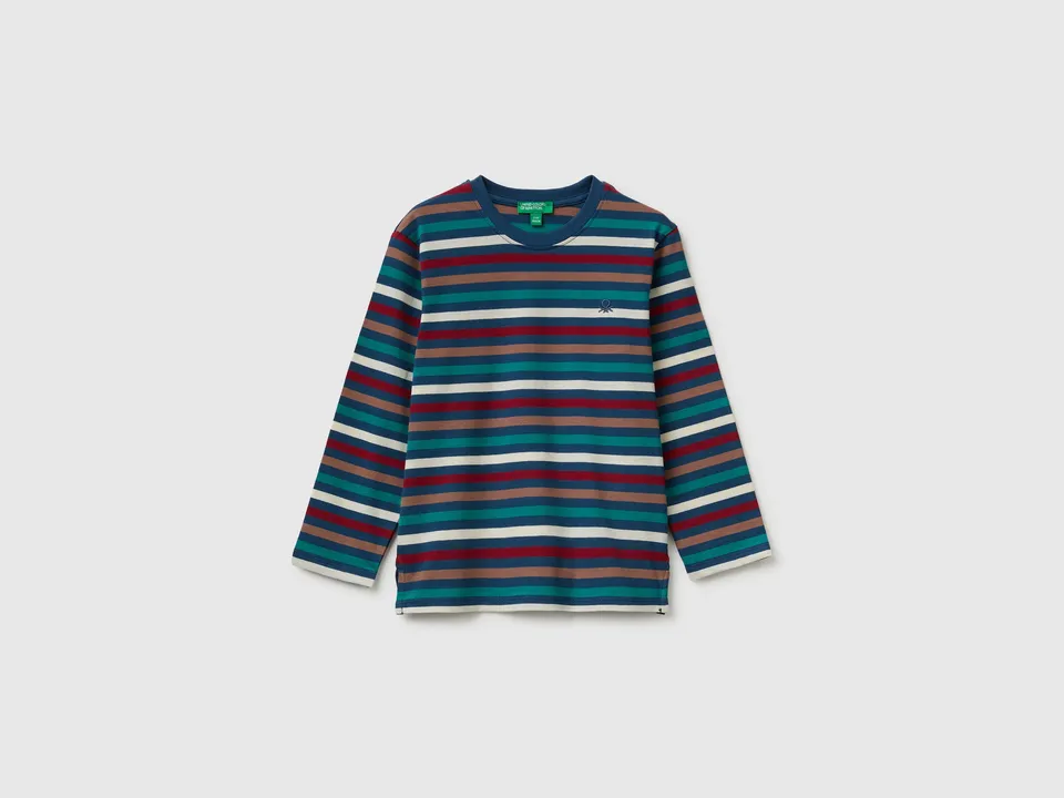 Benetton T-Shirts Maglietta righe cotone bio bimbo
