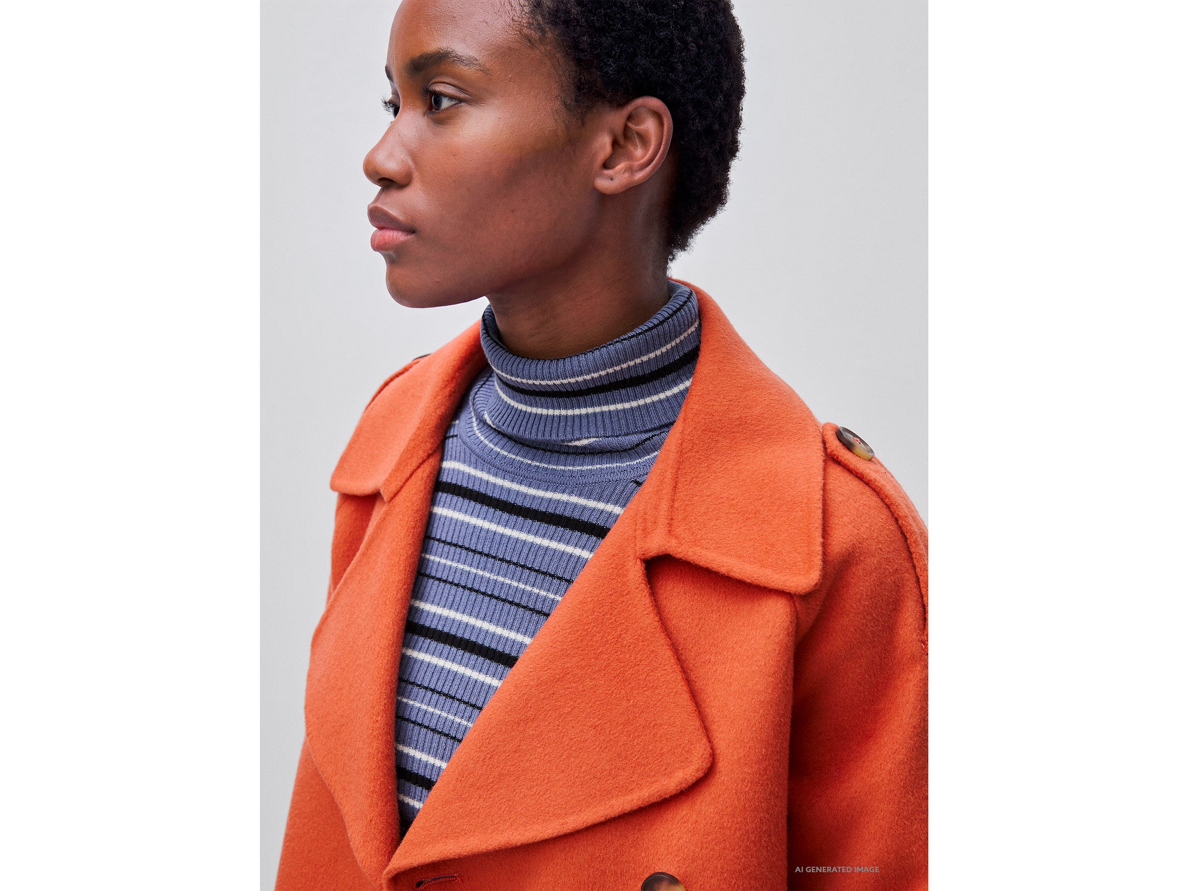 United Colors of Benetton Short coat cappotto lana doppiopetto