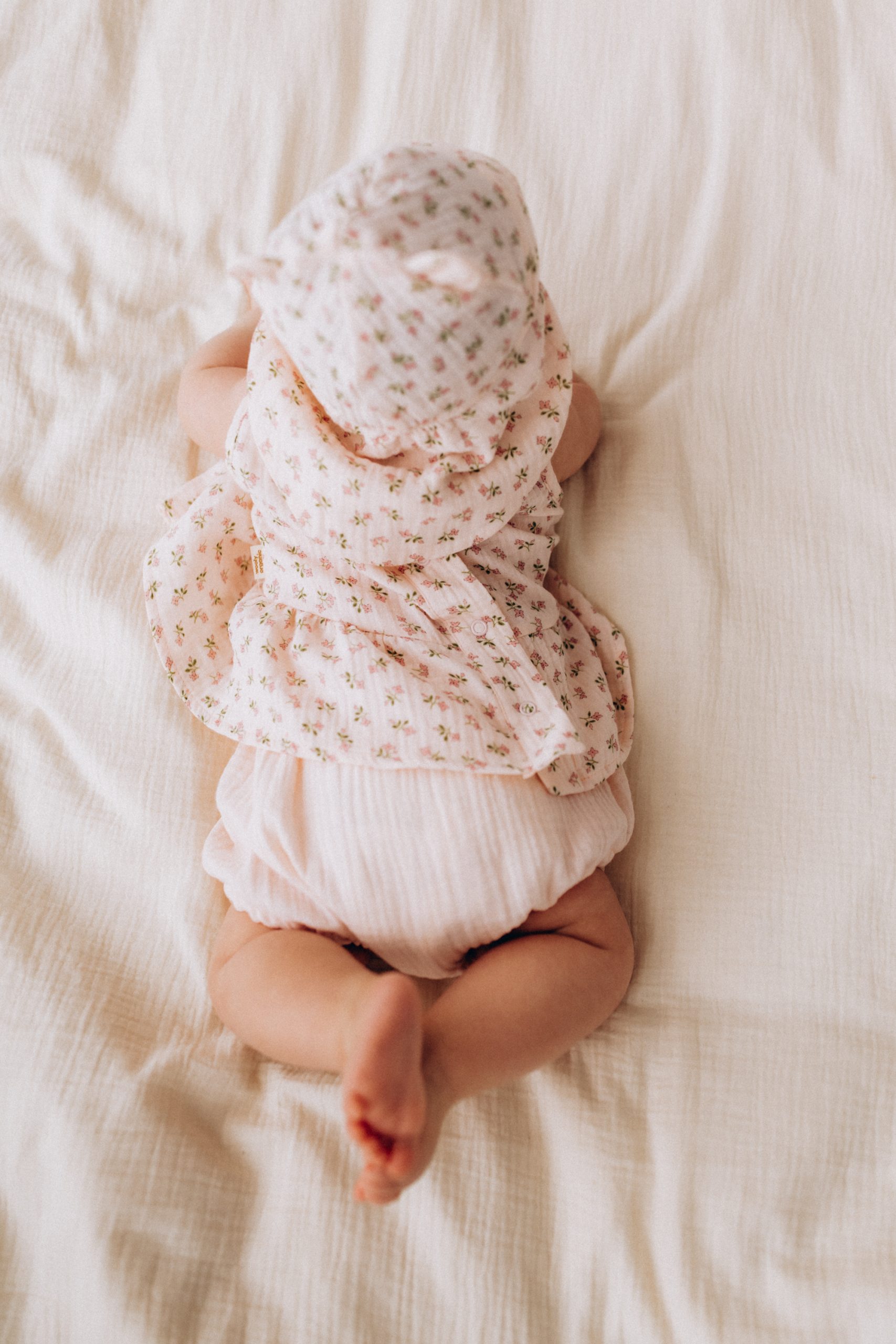 Woolly Organic Baby Hats Teddy Ears cappello mussola sole