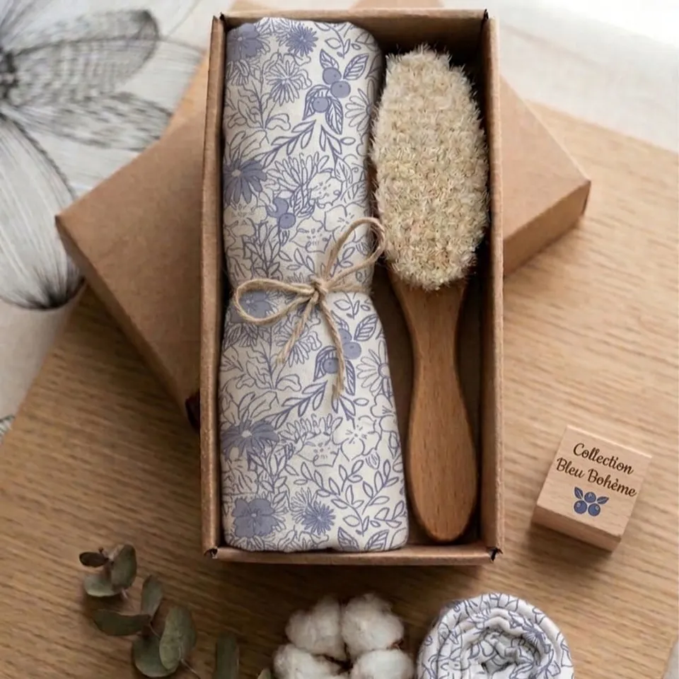 Petite Citrouille Les Essentiels Coffret Bleu Bohème cofanetto neonato