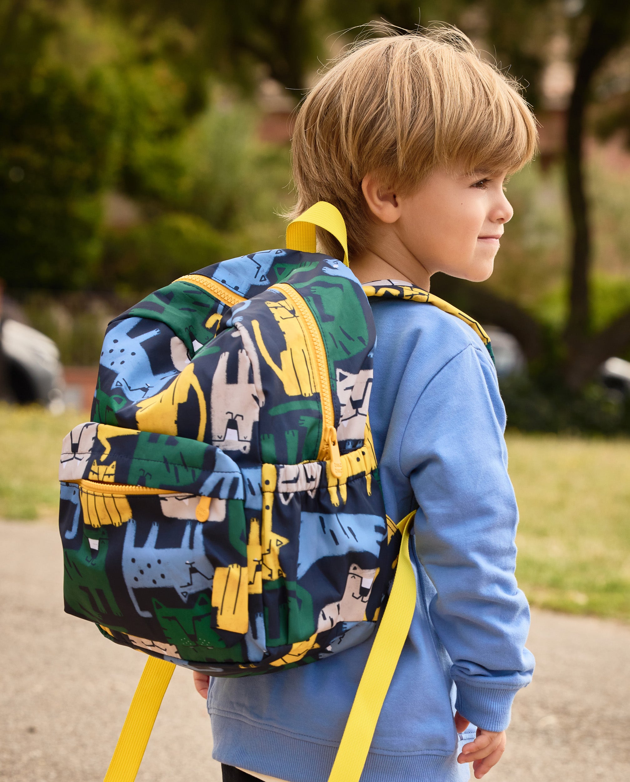 TucTuc Accessori Zaino bambino tigri blu taglia U