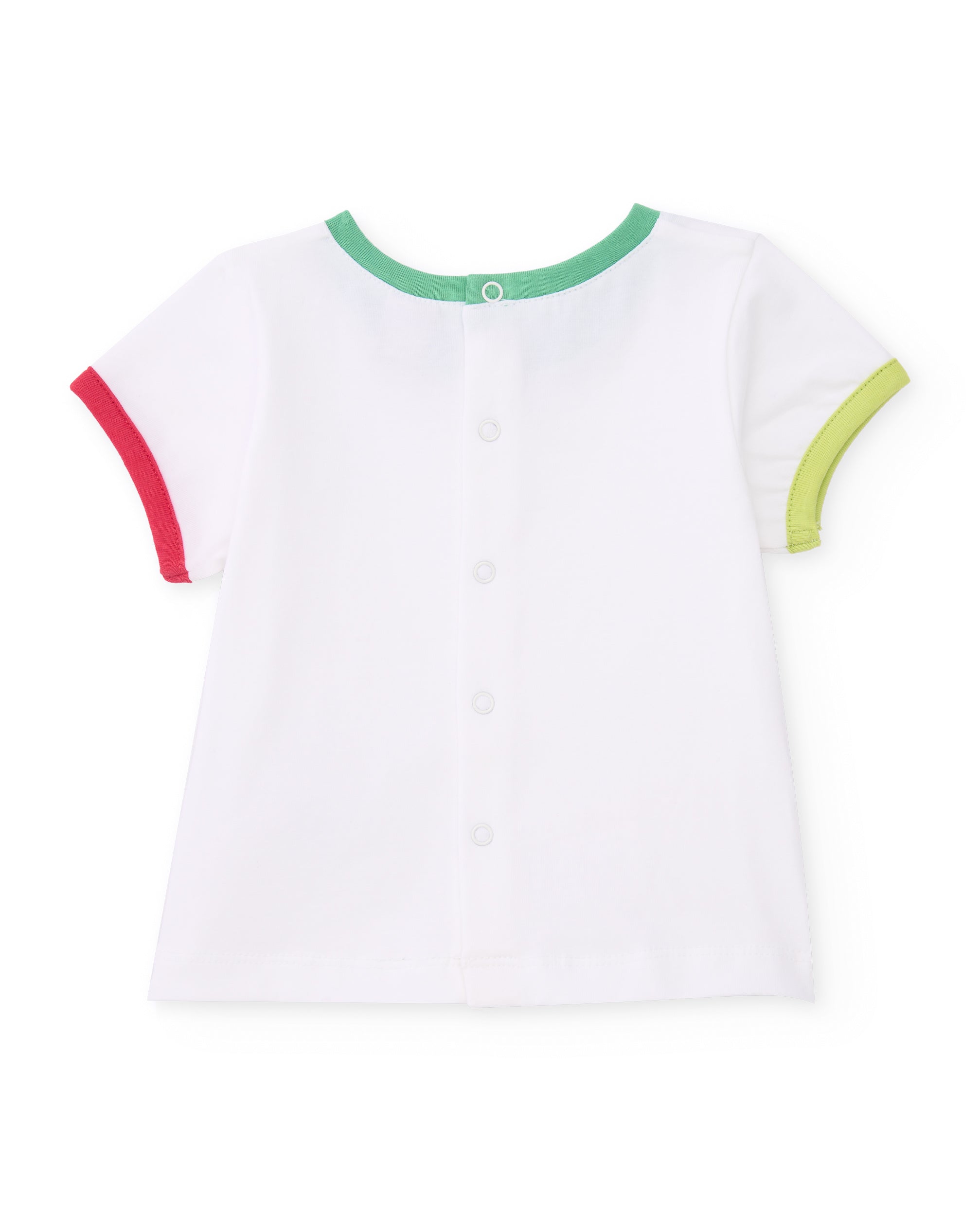 TucTuc Completi Neonato Rosso Salopette T-Shirt Cotone