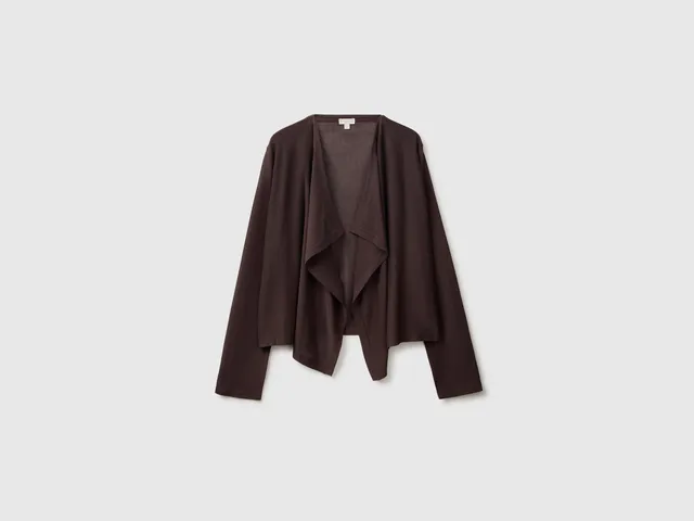 United Colors of Benetton Cardigan Bambù Viscosa Drappeggio Taglia S