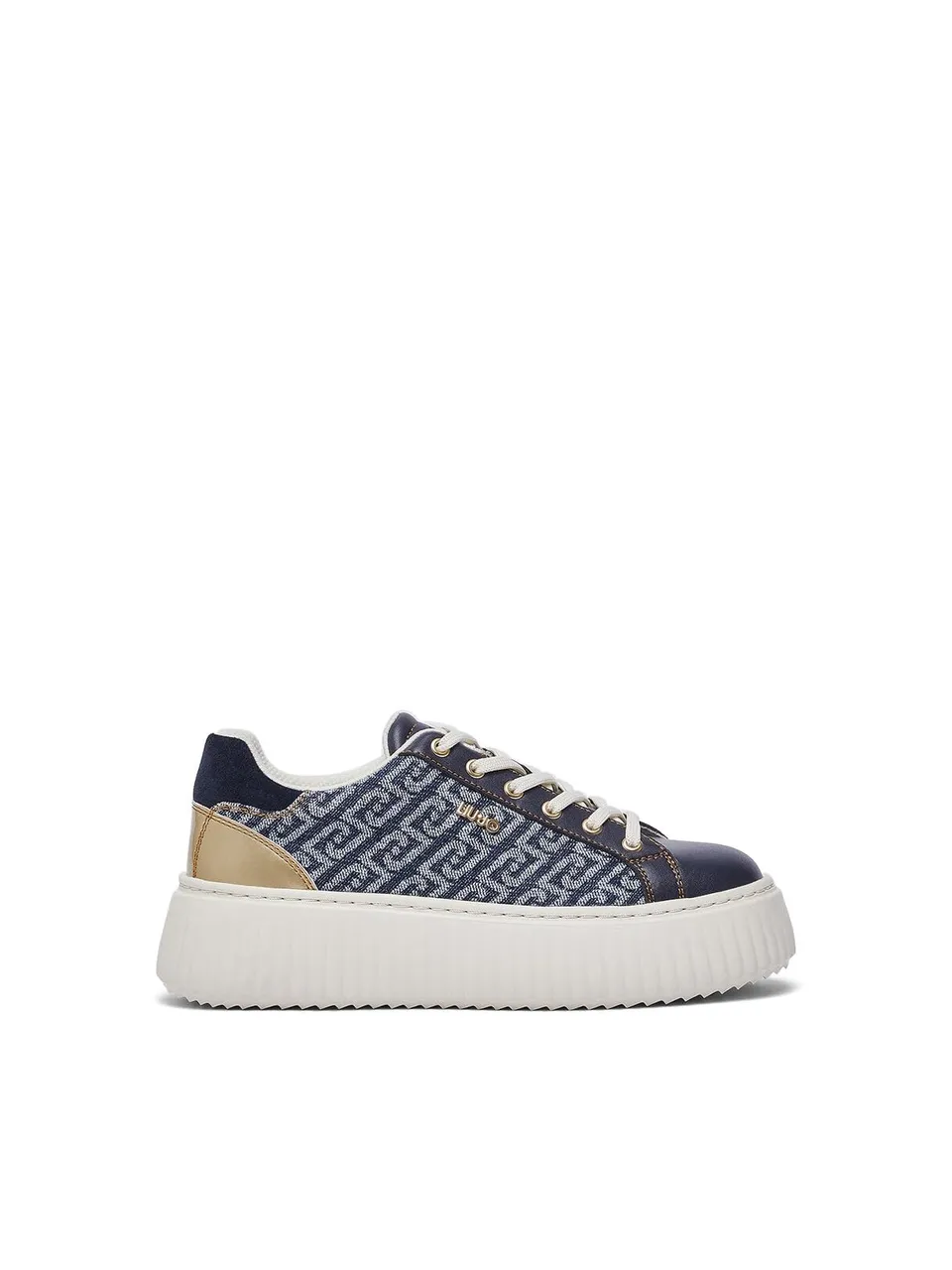 Liu Jo Sneakers Platform Denim Monogram 35 EU