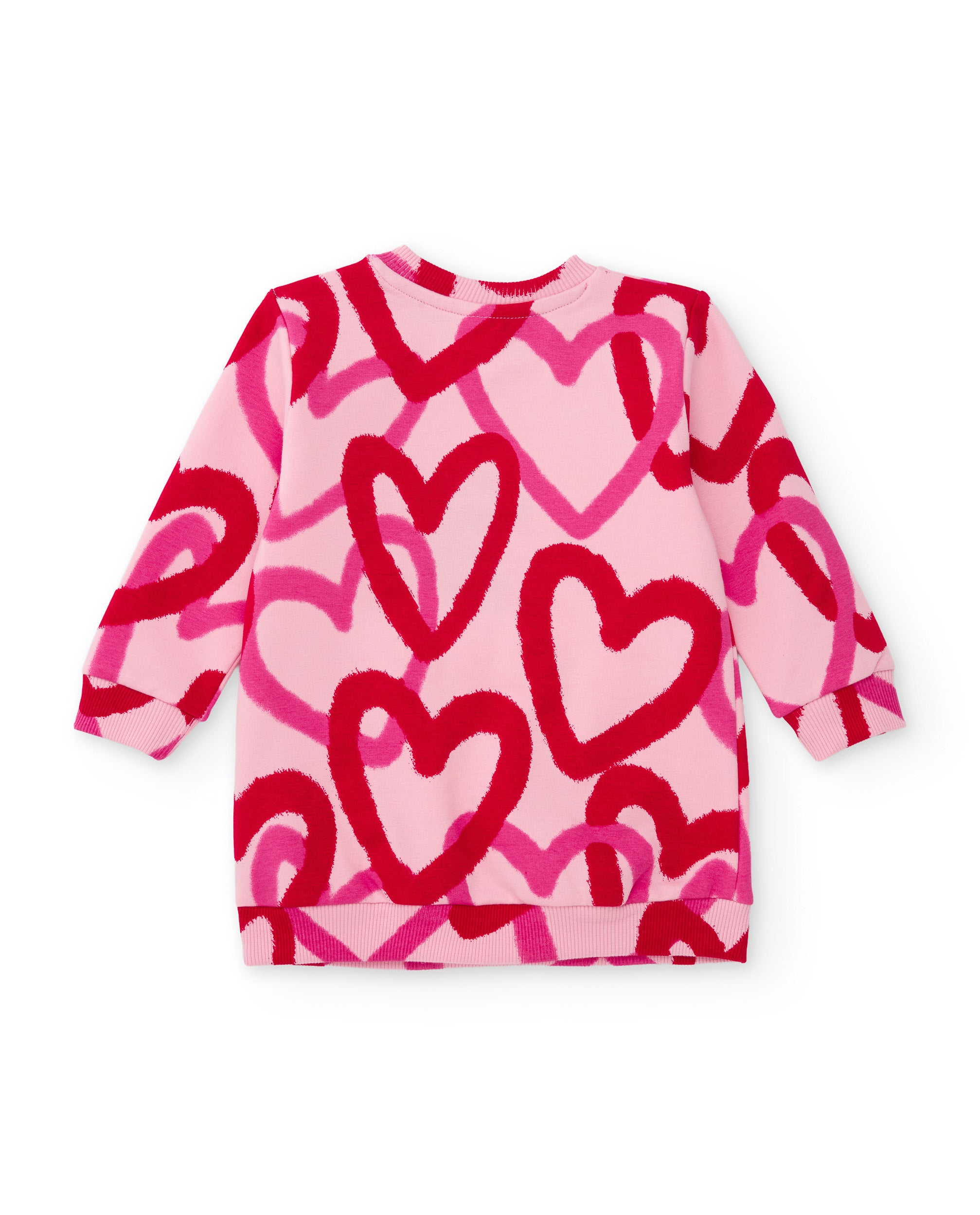 TucTuc Vestiti Cuori vestito bambina rosa felpa